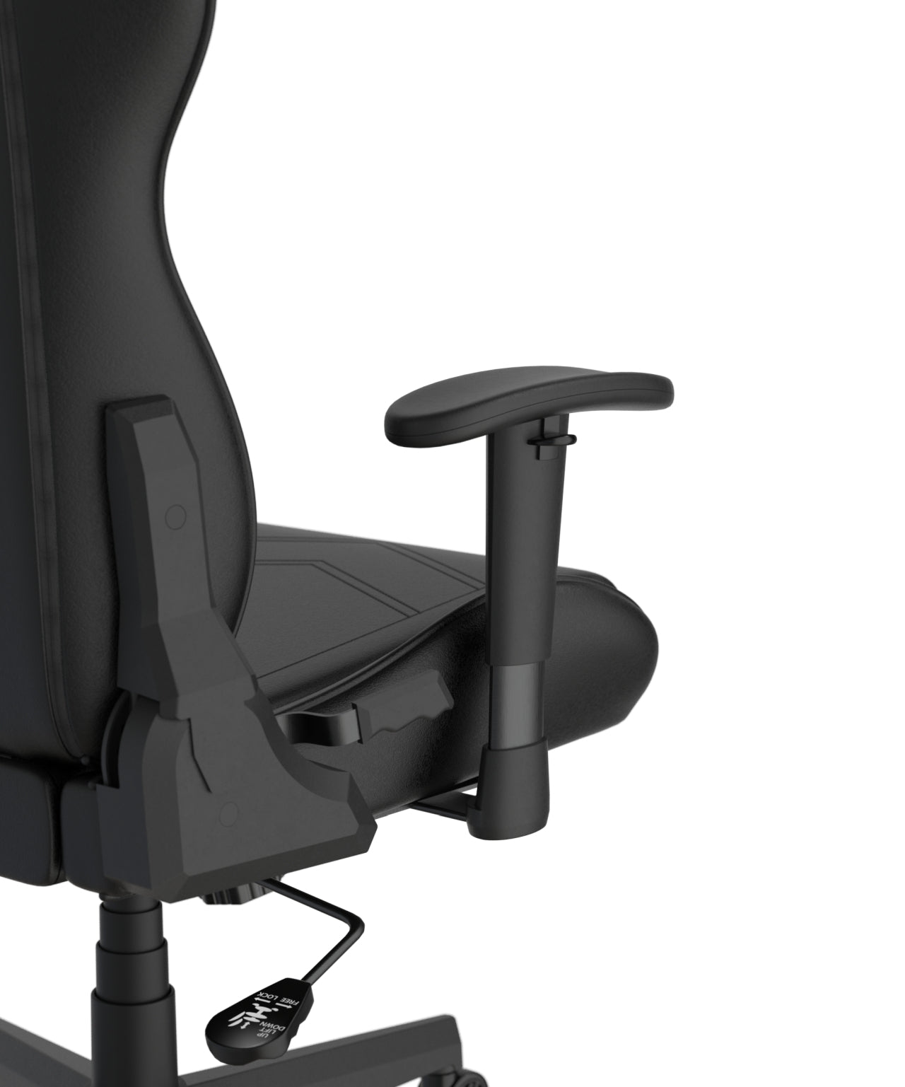 DXRacer Büro- & Gaming Stuhl, PRINCE Serie, schwarz, Kunstleder