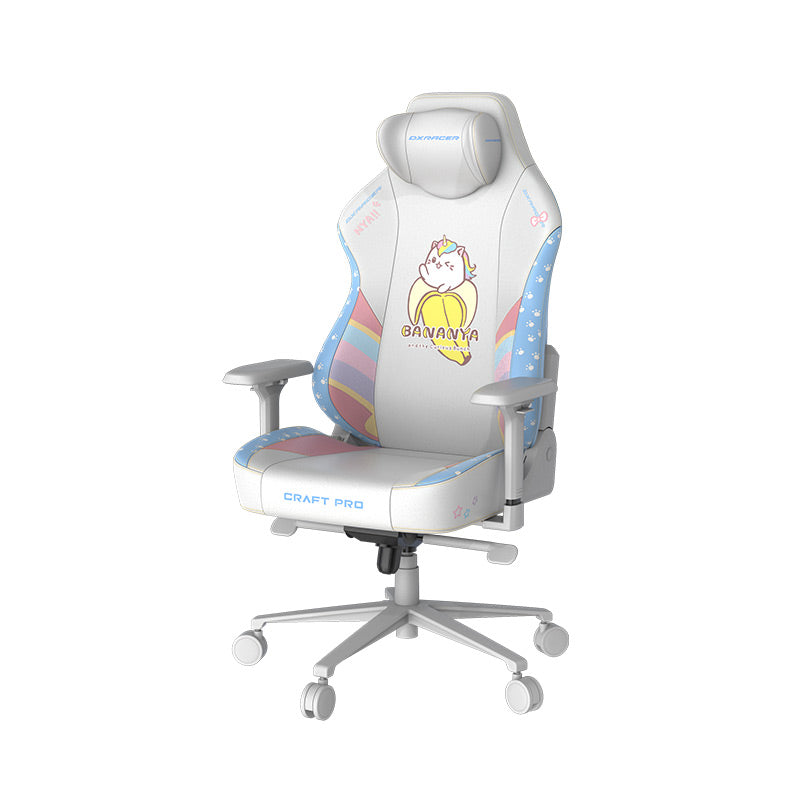 DXRacer Büro- & Gaming Stuhl, Craft Serie, Kunstleder, Bananya Cat