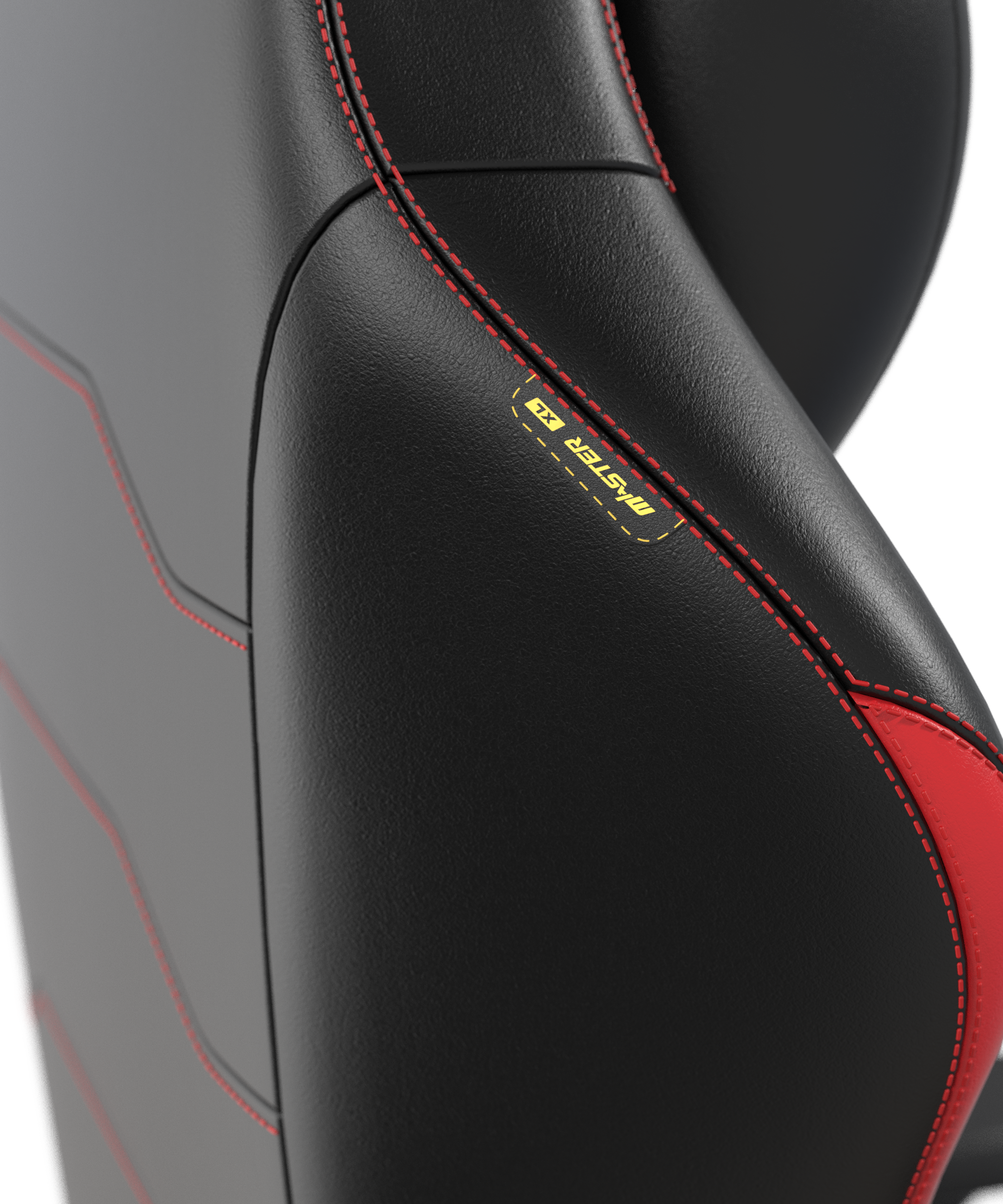 DXRacer Büro- & Gaming Stuhl, MASTER Serie, Schwarz-Rot, Kunstleder