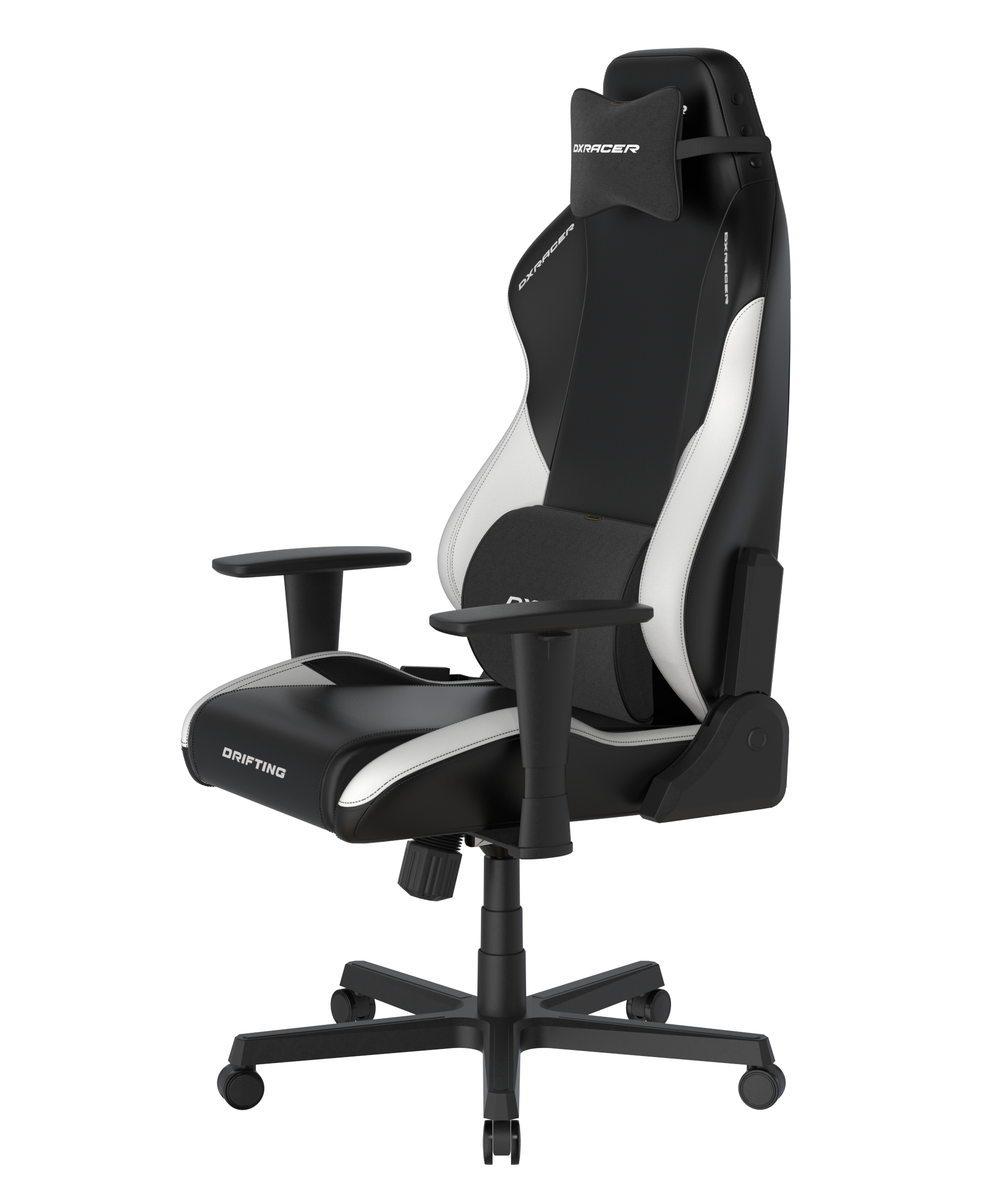 DXRacer Büro- & Gaming Stuhl, Drifting Serie XL, Kunstleder, Schwarz-weiß, B-Ware