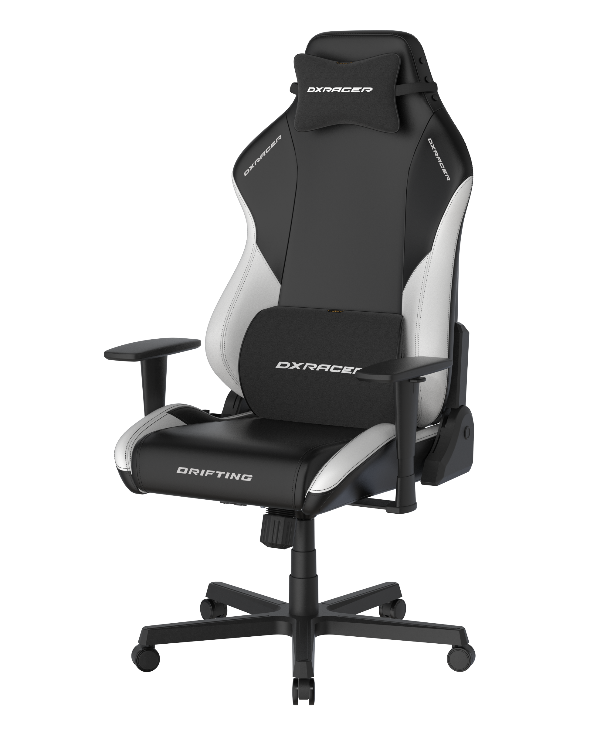 DXRacer Büro- & Gaming Stuhl, Drifting Serie XL, Kunstleder, Schwarz-weiß, B-Ware