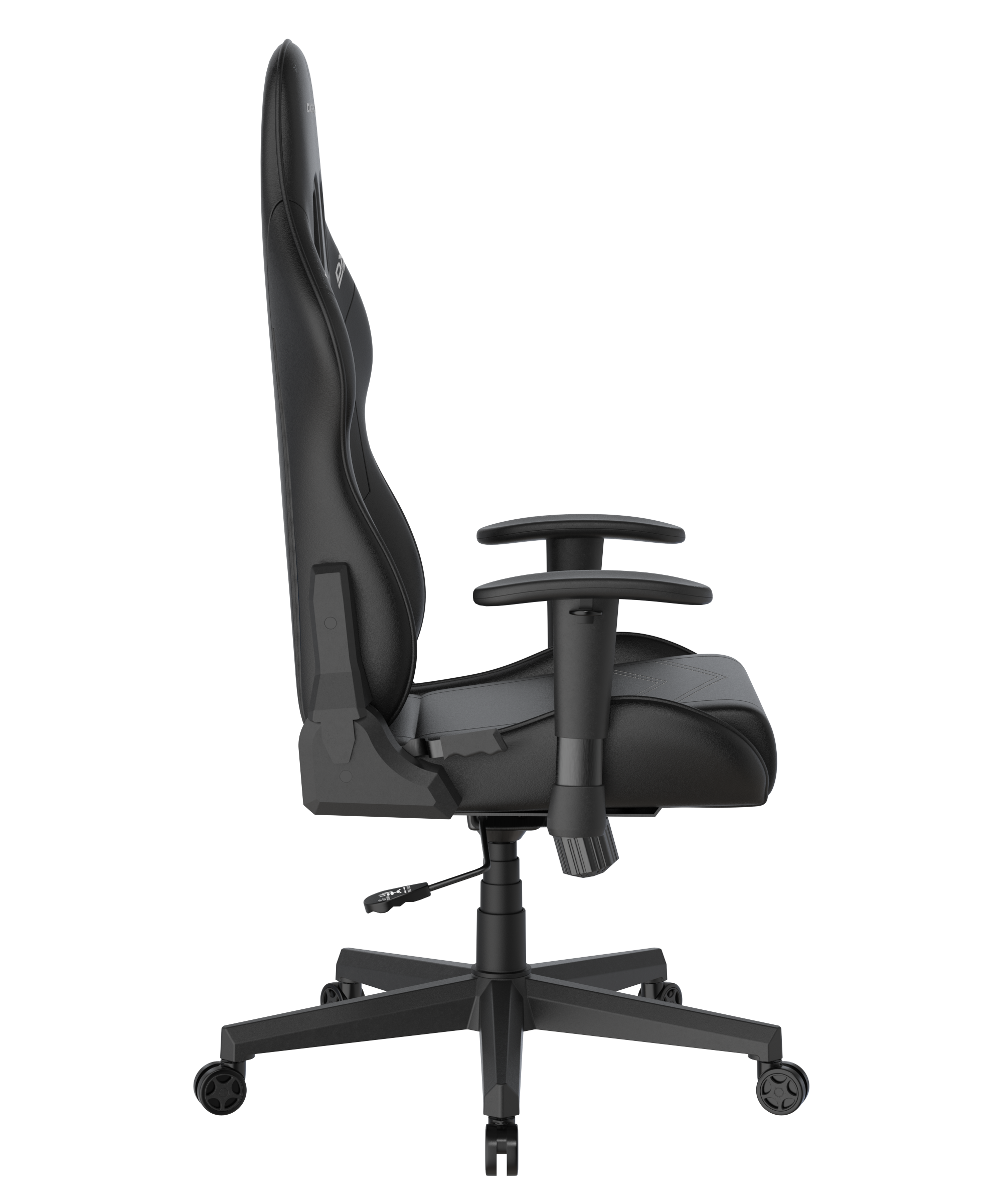 DXRacer Büro- & Gaming Stuhl, PRINCE Serie, Kunstleder, schwarz mit weißen Nähten