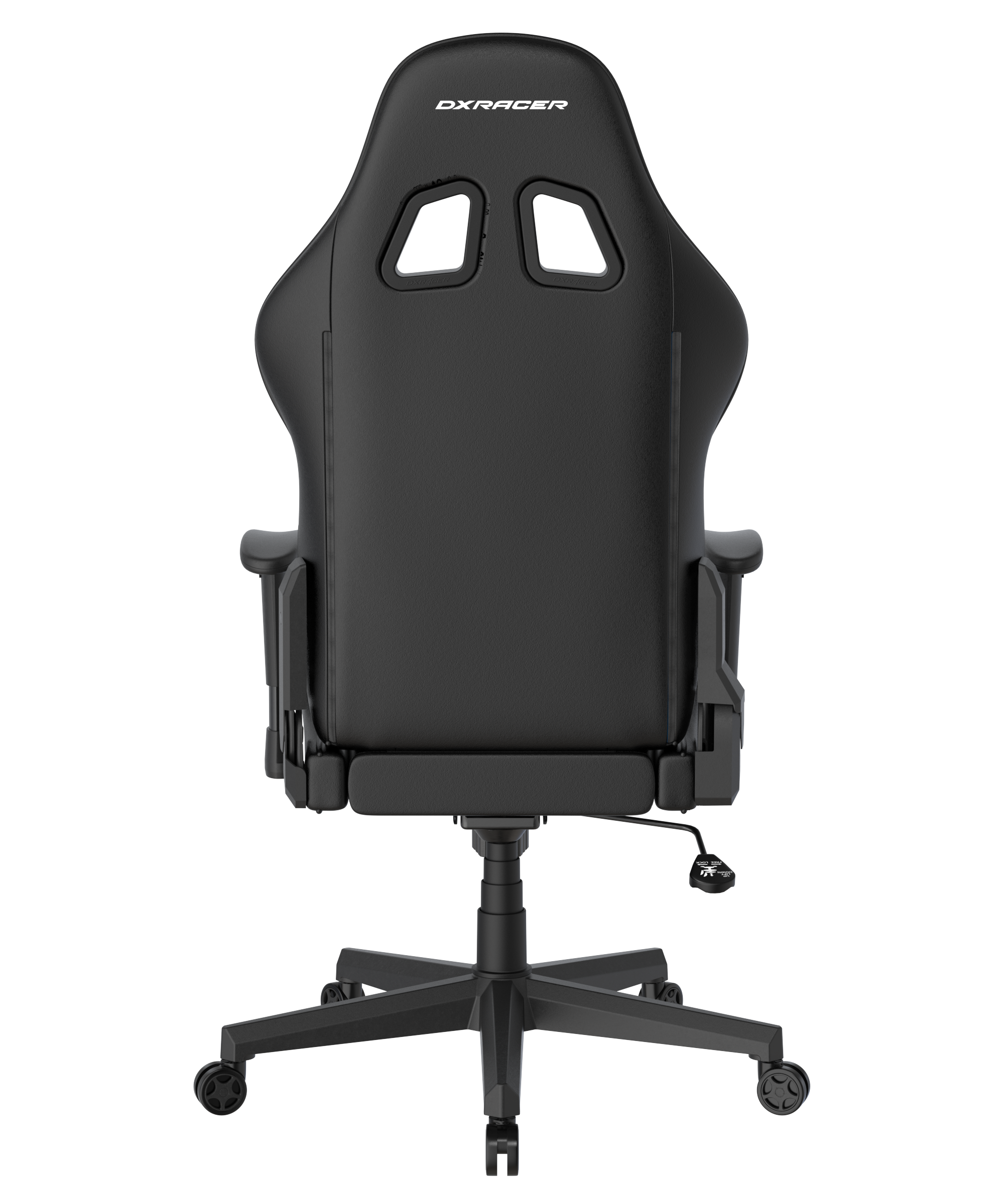 DXRacer Büro- & Gaming Stuhl, PRINCE Serie, Kunstleder, schwarz mit weißen Nähten