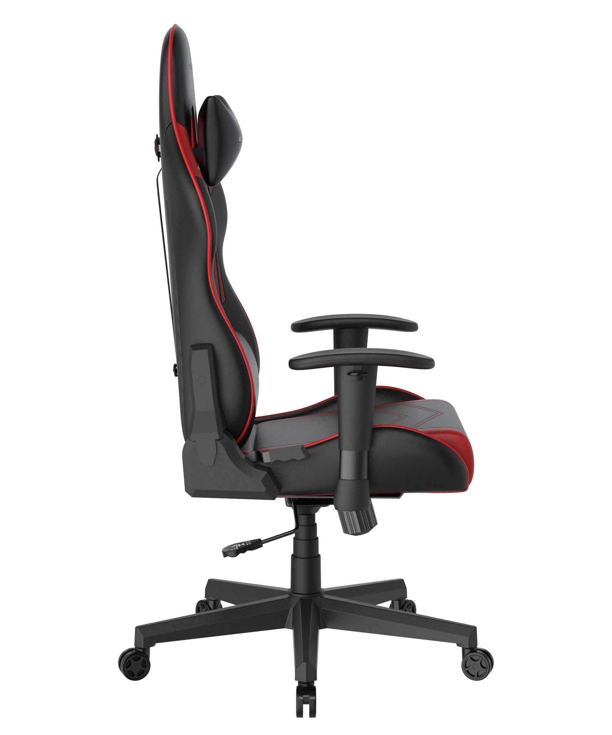 DXRacer Büro- & Gaming Stuhl, PRINCE Serie, schwarz-rot, Kunstleder