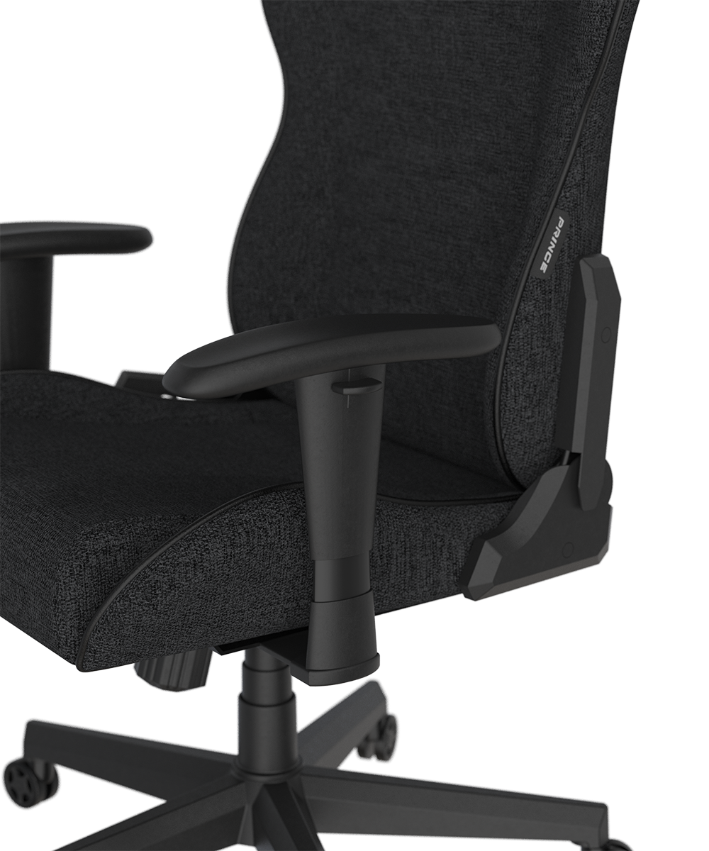 DXRacer Büro- & Gaming Stuhl, PRINCE Serie, wasserabweisender Stoff, schwarz