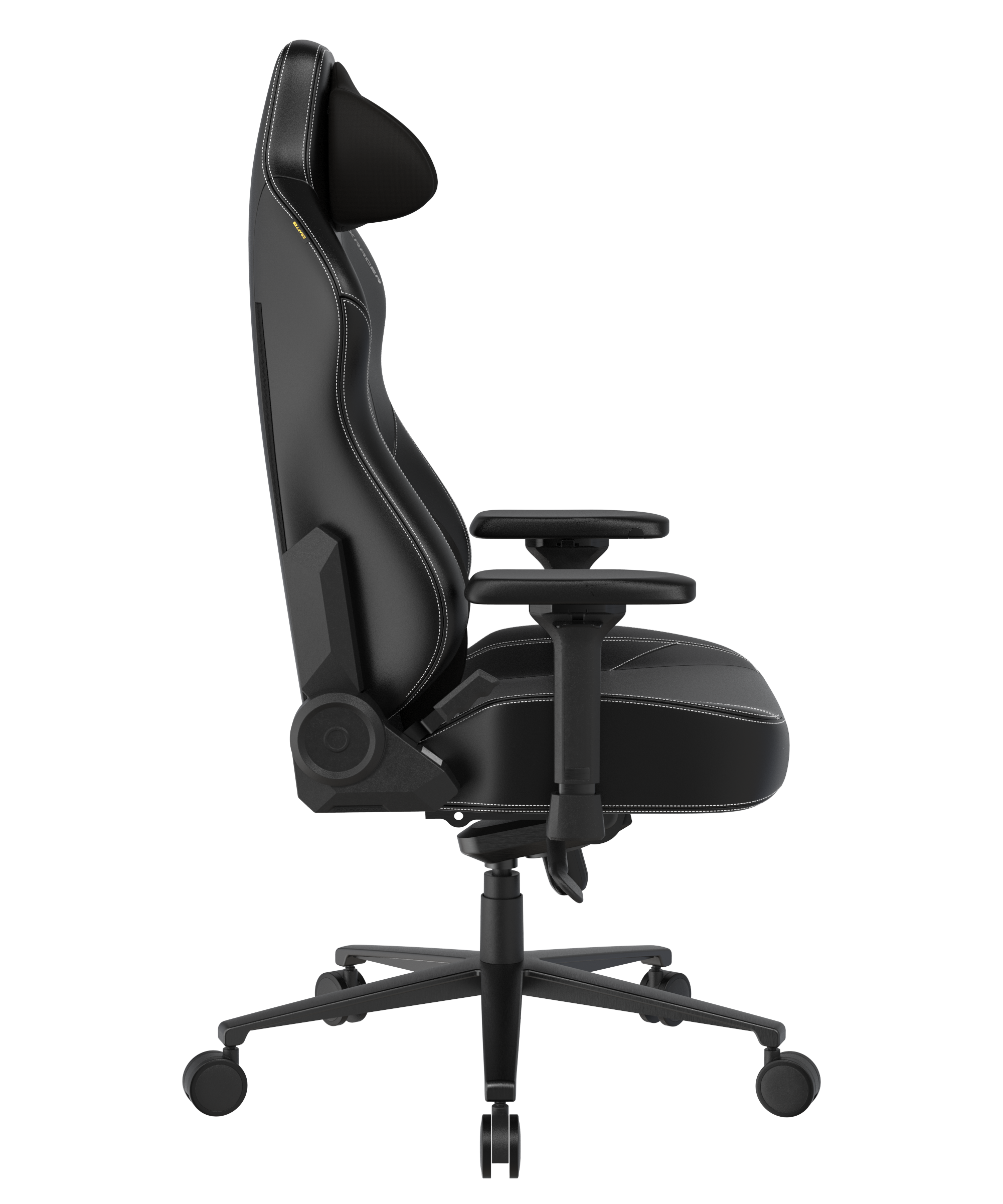 DXRacer Büro- & Gaming Stuhl, Craft Serie XL, Kunstleder, schwarz mit weißen Nähten