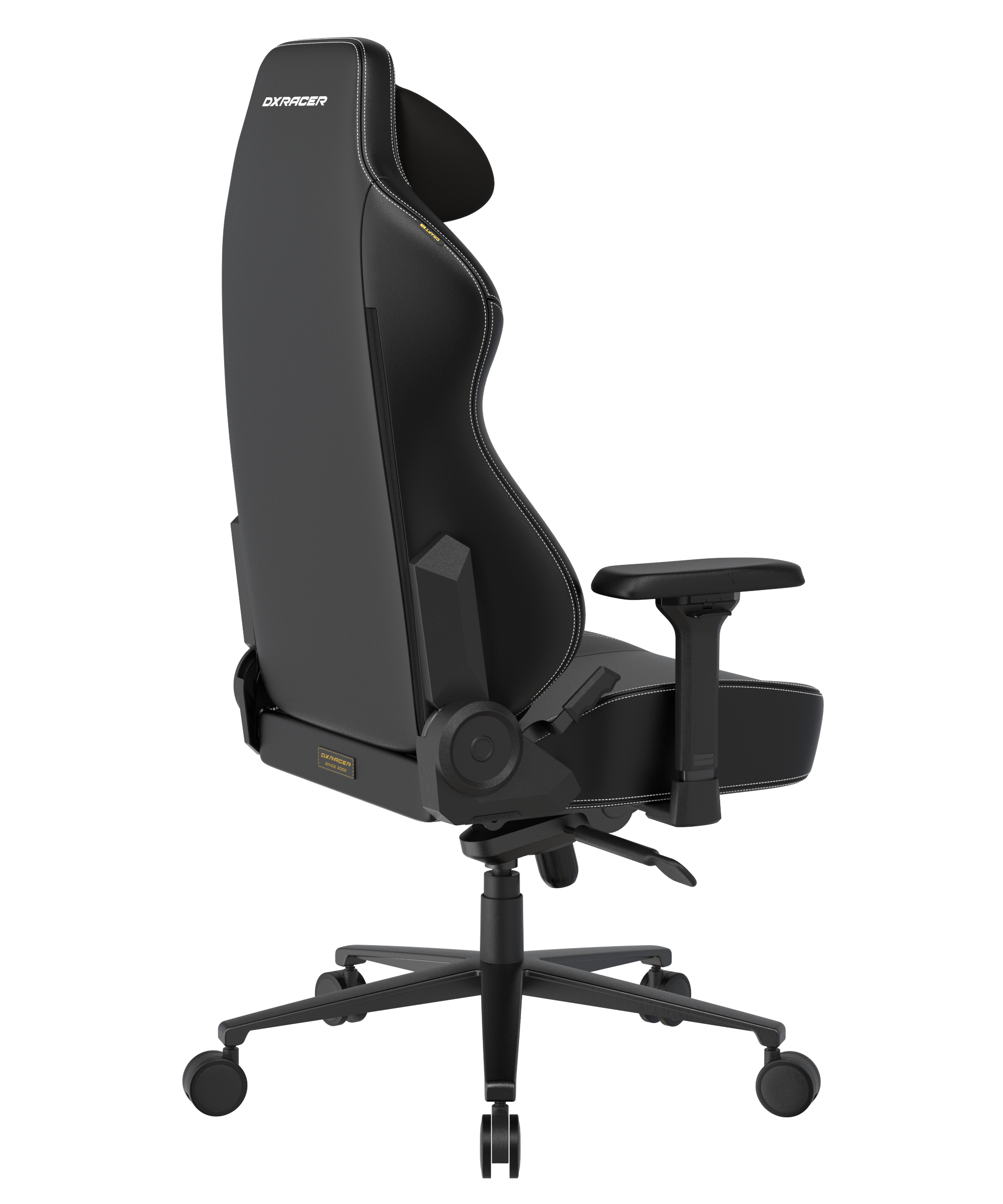 DXRacer Büro- & Gaming Stuhl, Craft Serie XL, Kunstleder, schwarz mit weißen Nähten