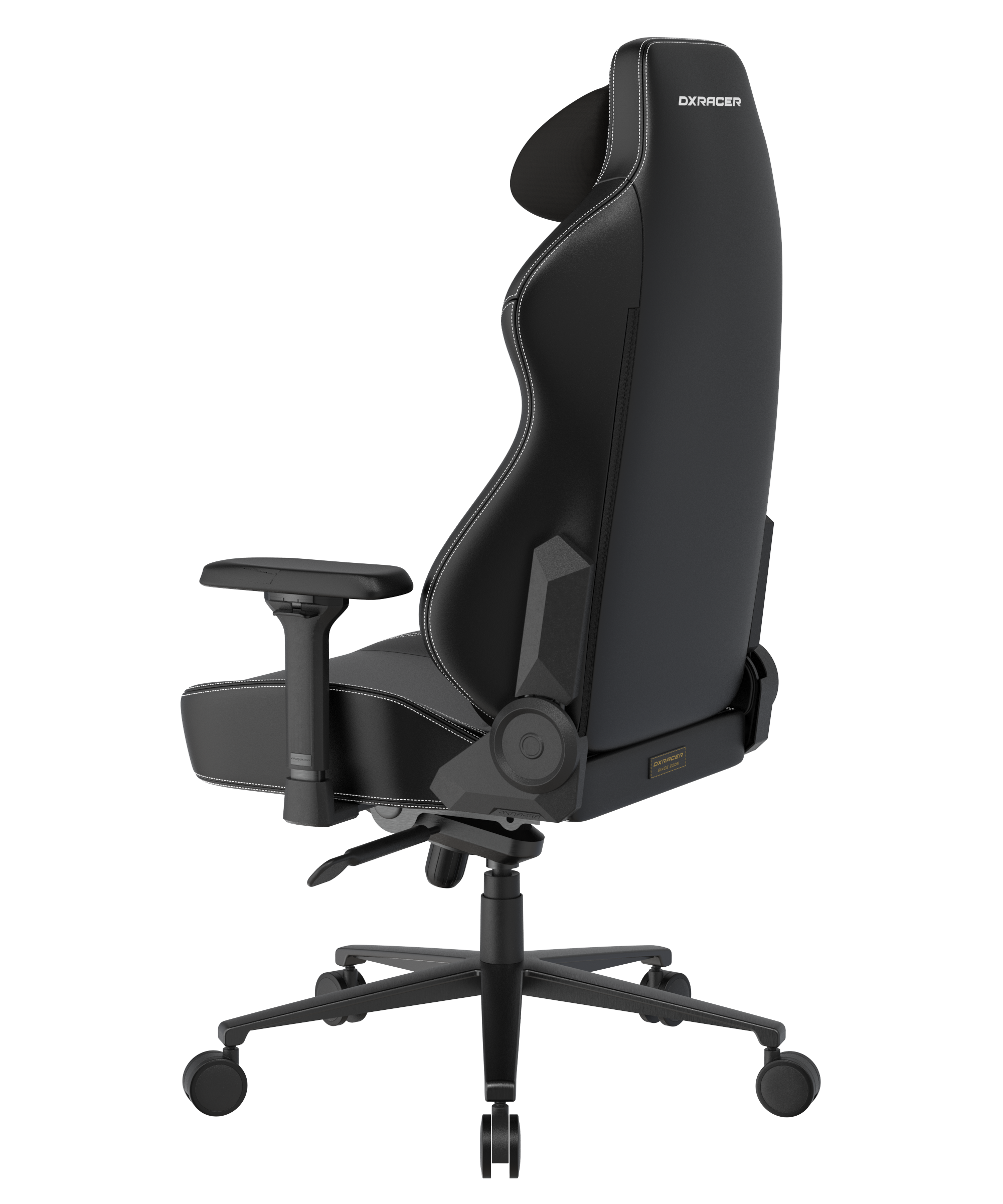DXRacer Büro- & Gaming Stuhl, Craft Serie XL, Kunstleder, schwarz mit weißen Nähten