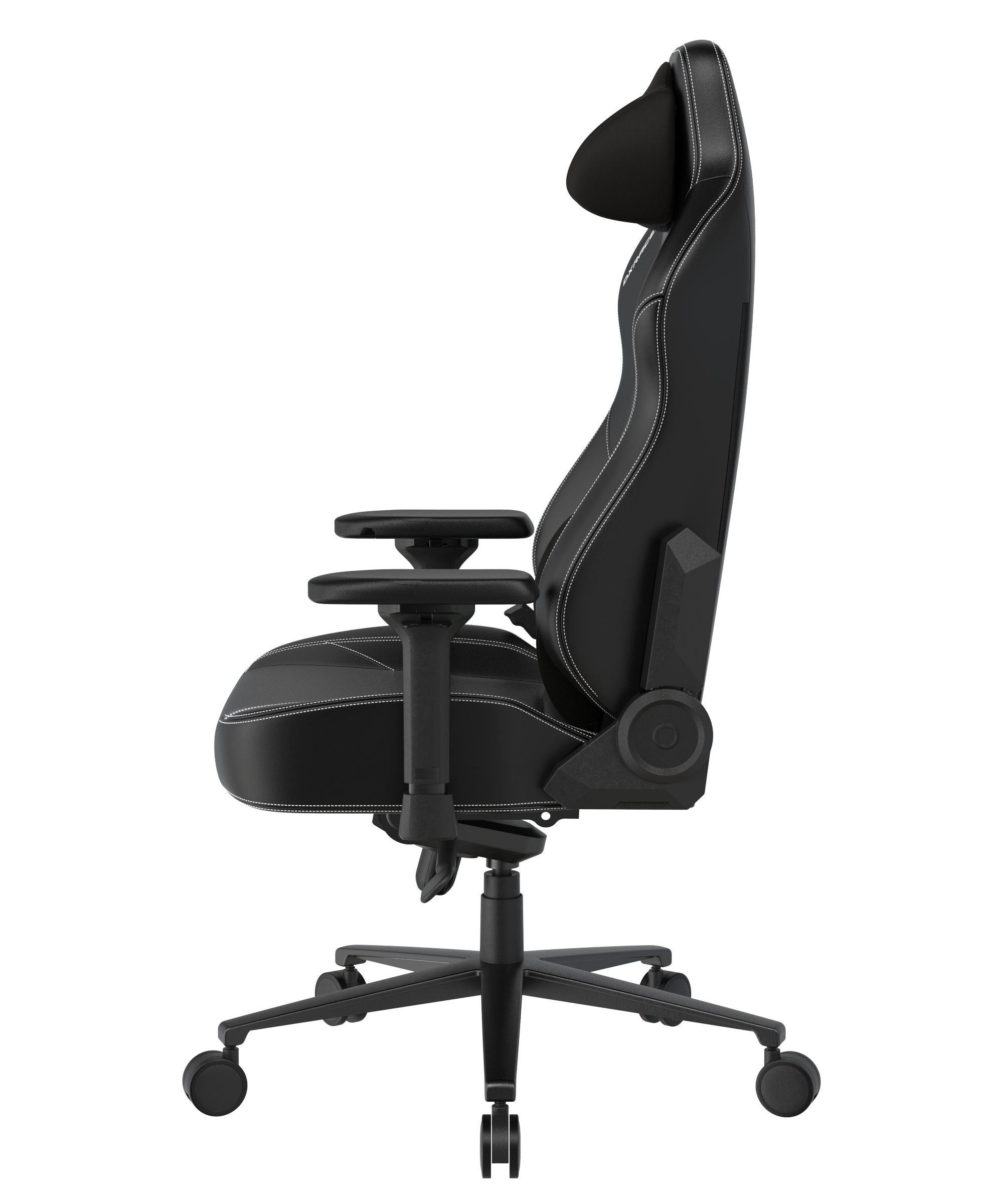 DXRacer Büro- & Gaming Stuhl, Craft Serie XL, Kunstleder, schwarz mit weißen Nähten