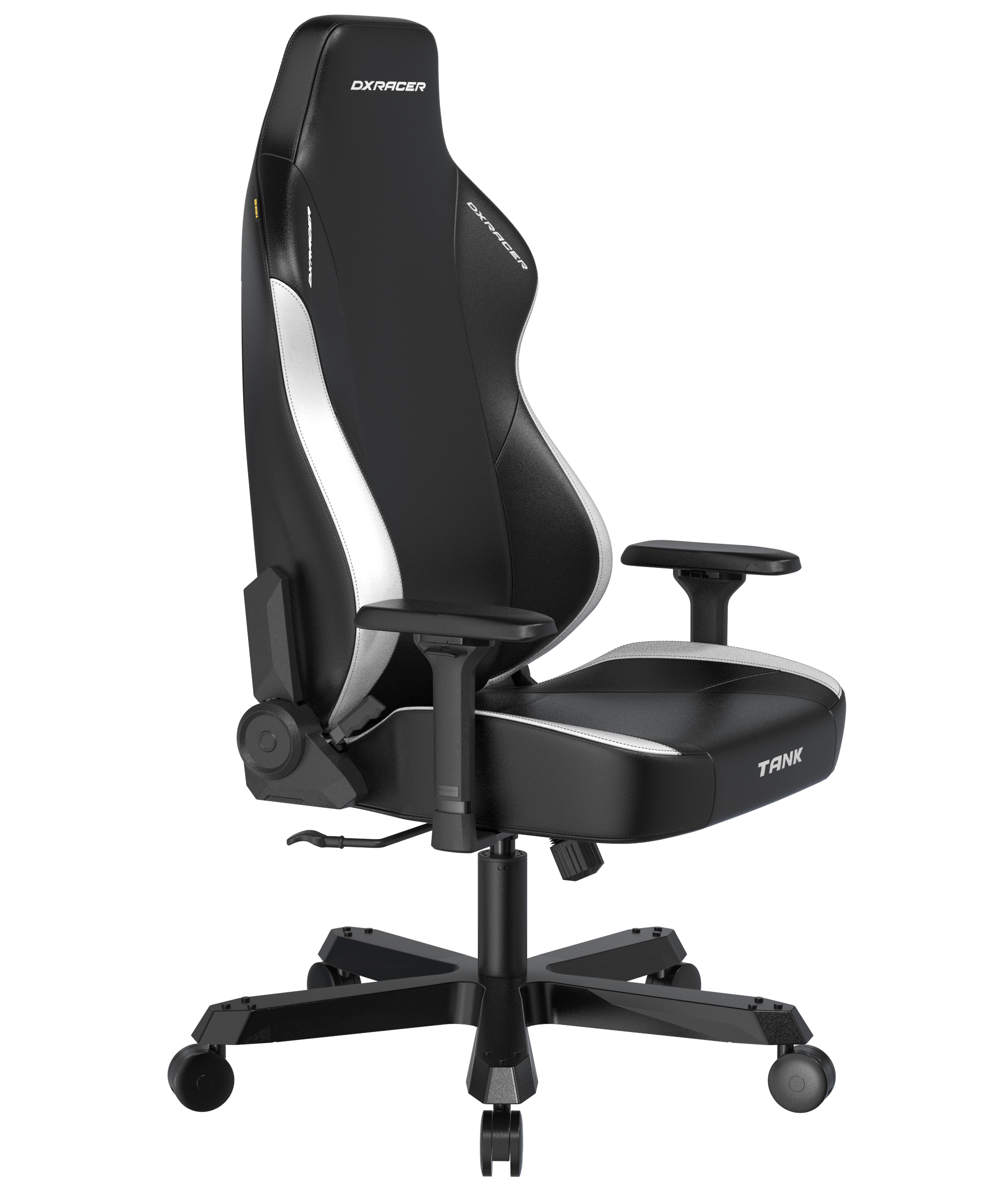 DXRacer XXL Büro- & Gaming Stuhl, TANK Serie-TM, 180 kg, Schwarz-Weiß, Kunstleder / B-Ware