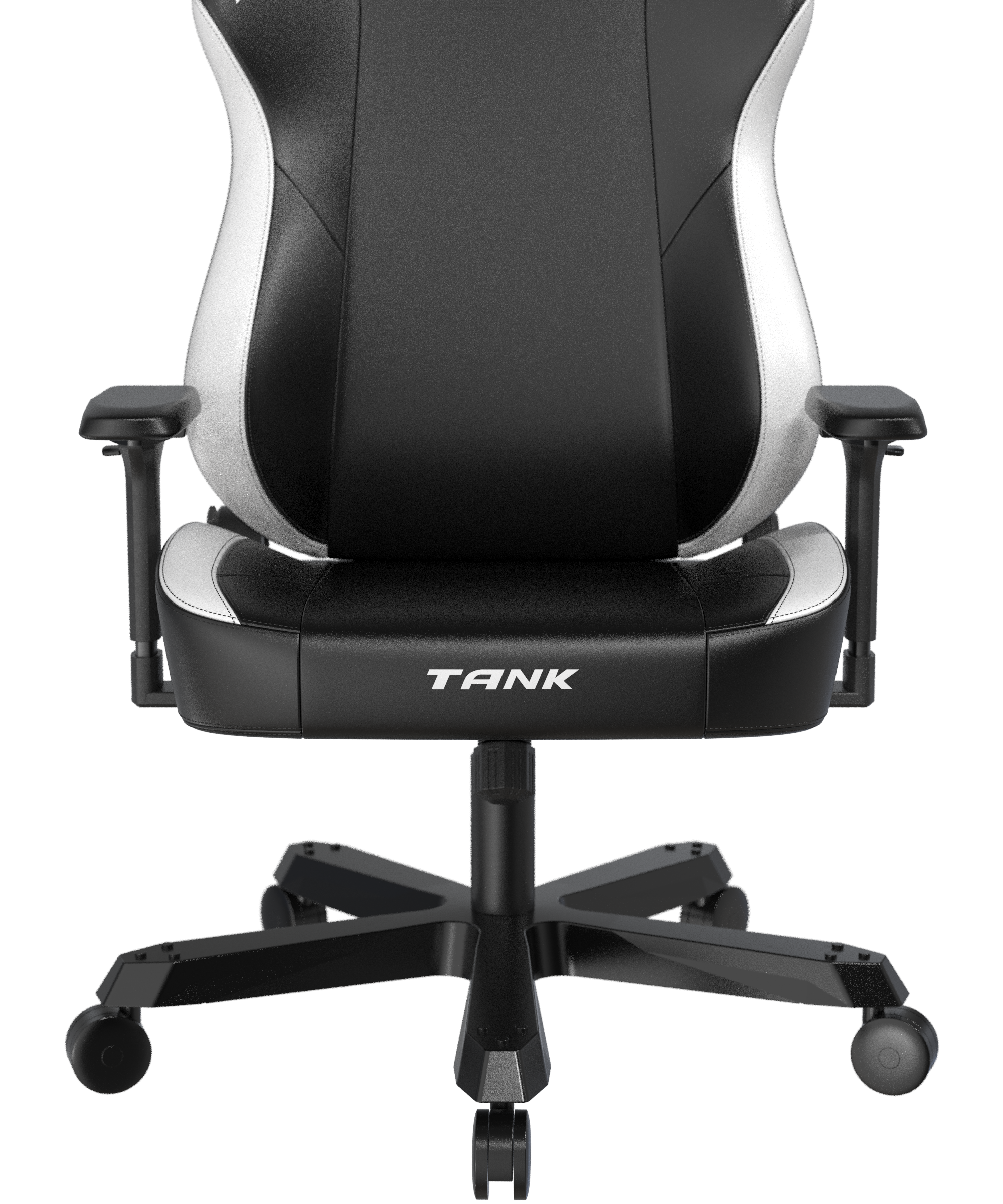 DXRacer XXL Büro- & Gaming Stuhl, TANK Serie-TM, 180 kg, Schwarz-Weiß, Kunstleder / B-Ware