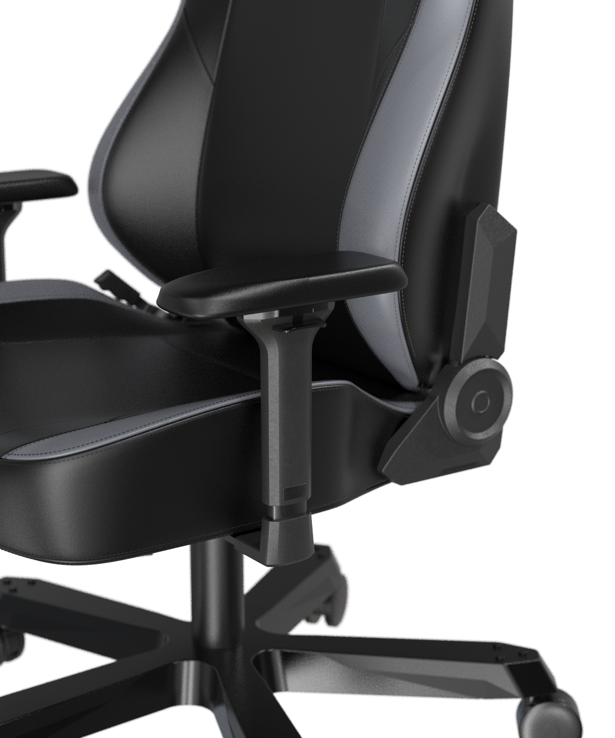 DXRacer XXL Büro- & Gaming Stuhl, TANK Serie-TM, 180 kg, Schwarz-Grau, Kunstleder / B-Ware