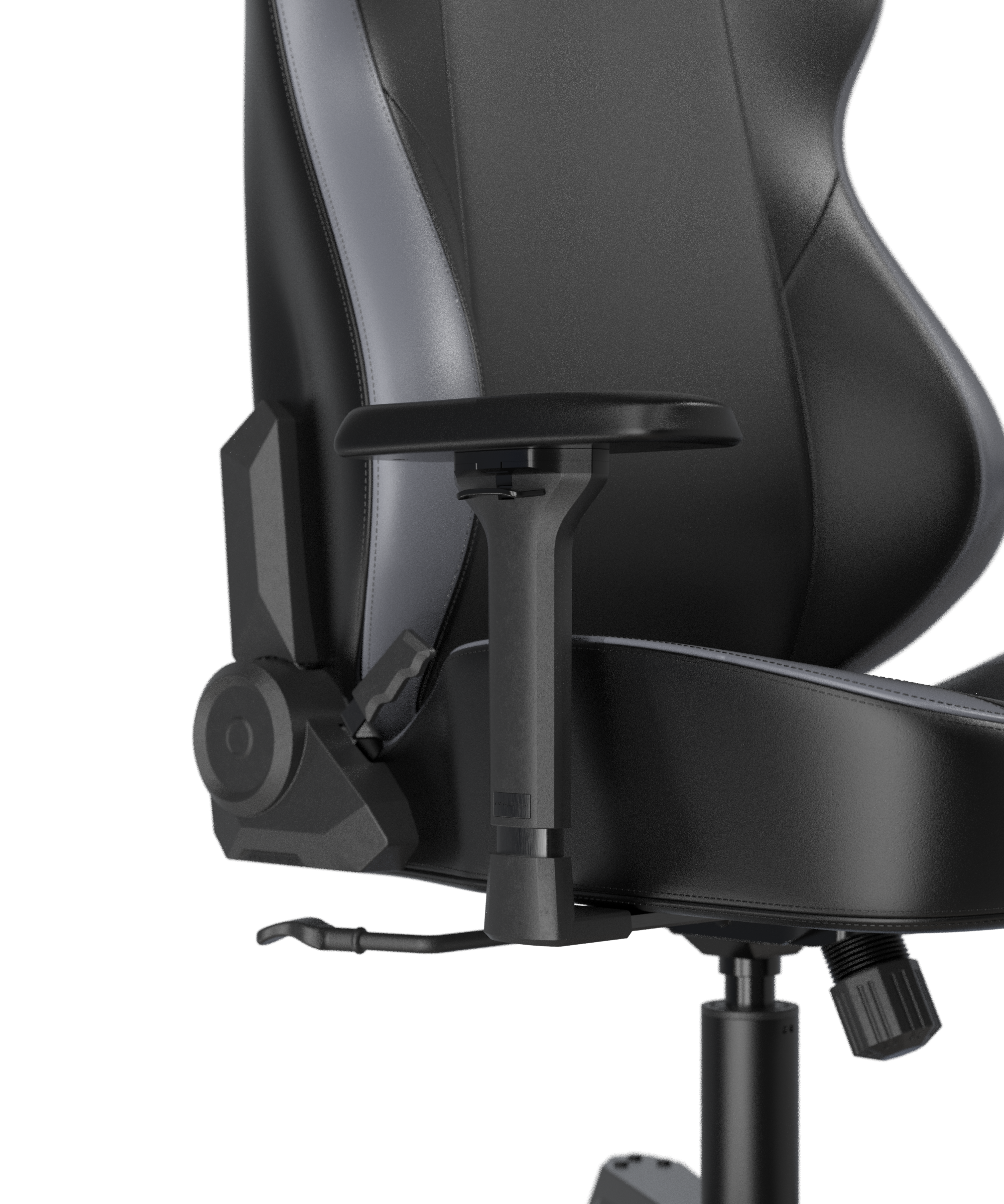 DXRacer XXL Büro- & Gaming Stuhl, TANK Serie-TM, 180 kg, Schwarz-Grau, Kunstleder / B-Ware