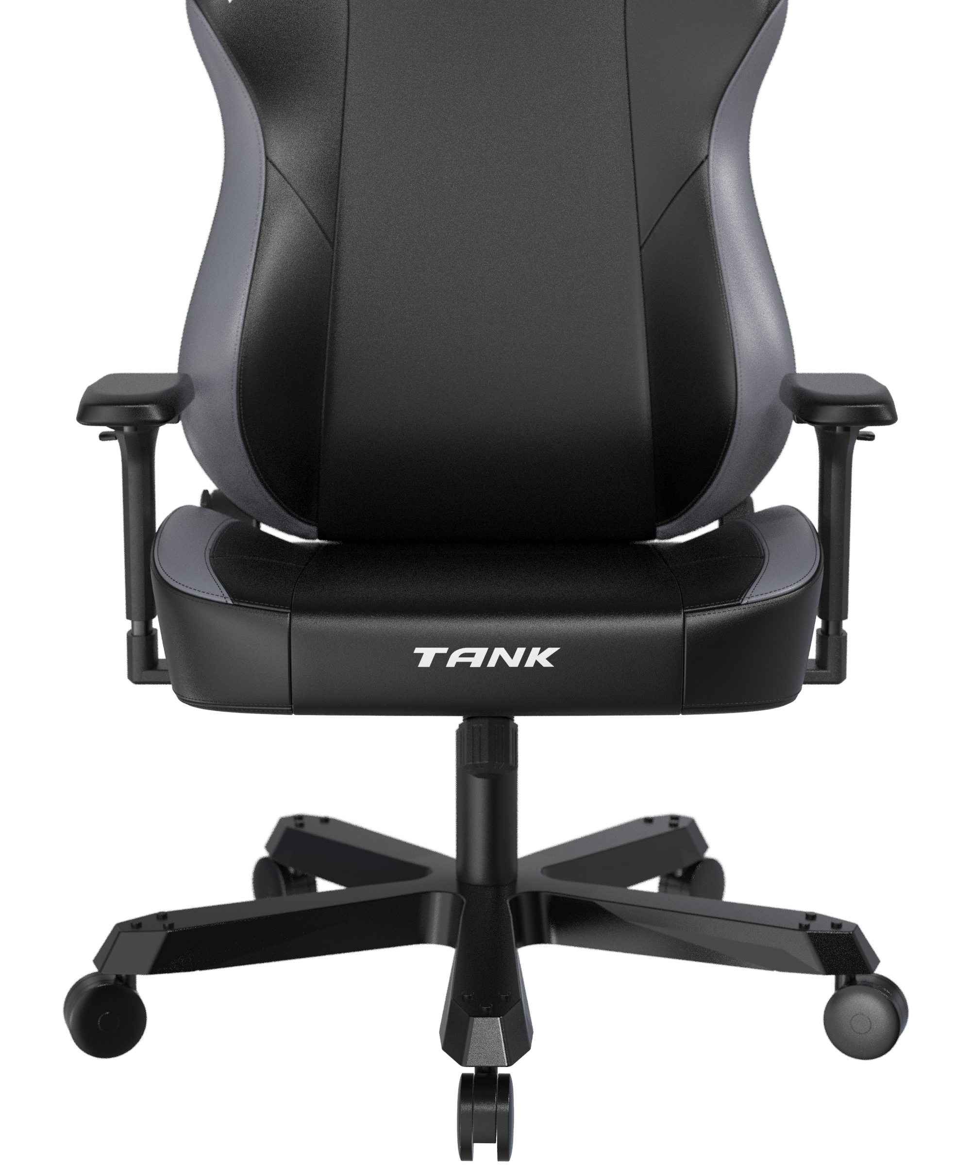 DXRacer XXL Büro- & Gaming Stuhl, TANK Serie-TM, 180 kg, Schwarz-Grau, Kunstleder / B-Ware