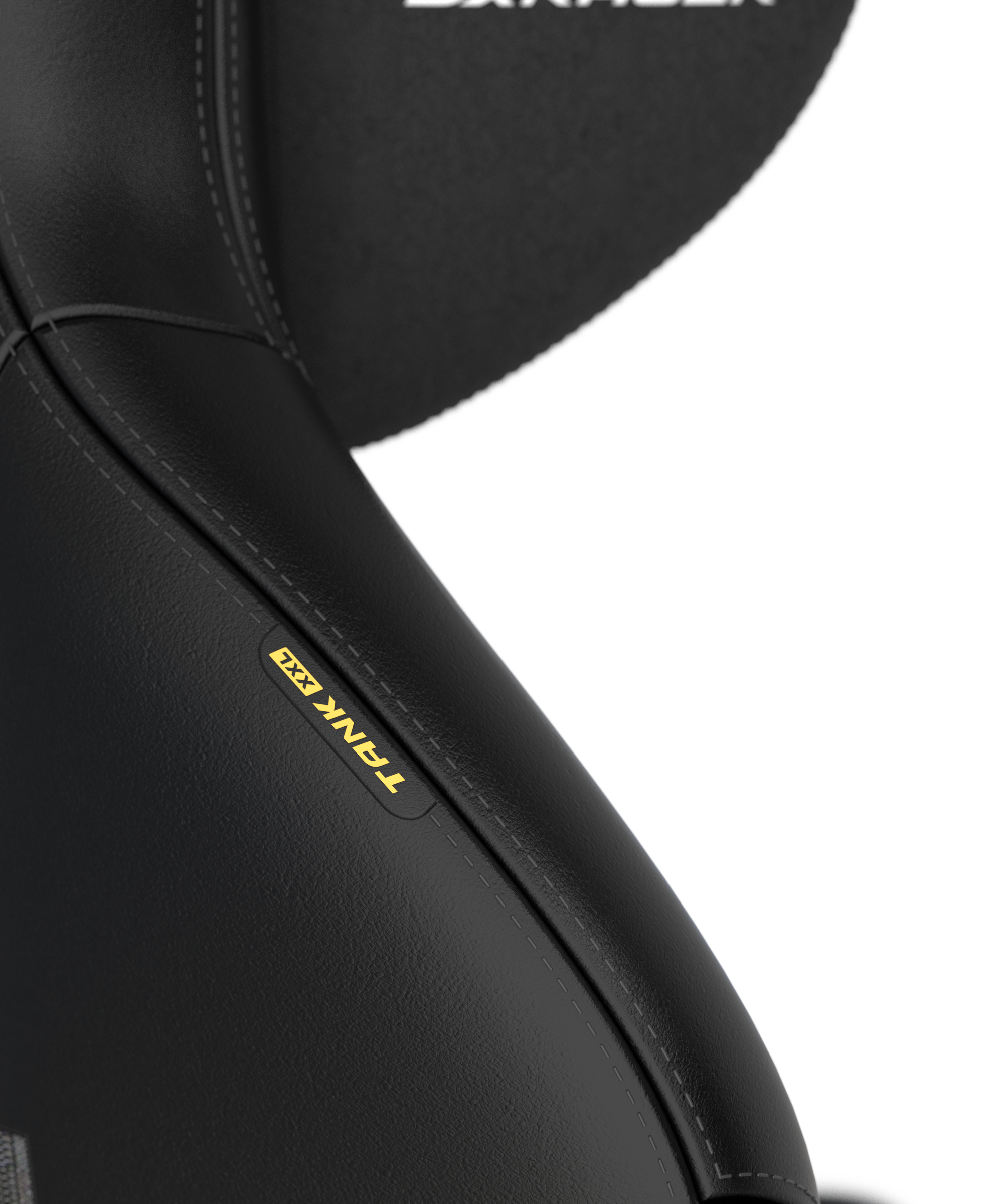 DXRacer XXL Büro- & Gaming Stuhl, TANK Serie-TK, 180 kg, Schwarz, Kunstleder