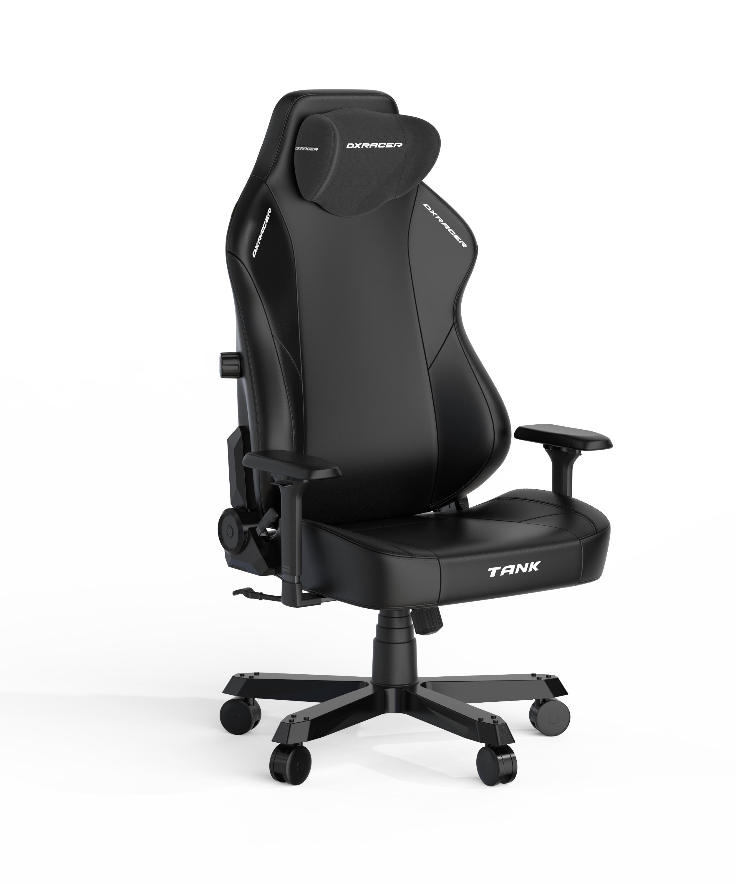 DXRacer XXL Büro- & Gaming Stuhl, TANK Serie-TK, 180 kg, Schwarz, Kunstleder