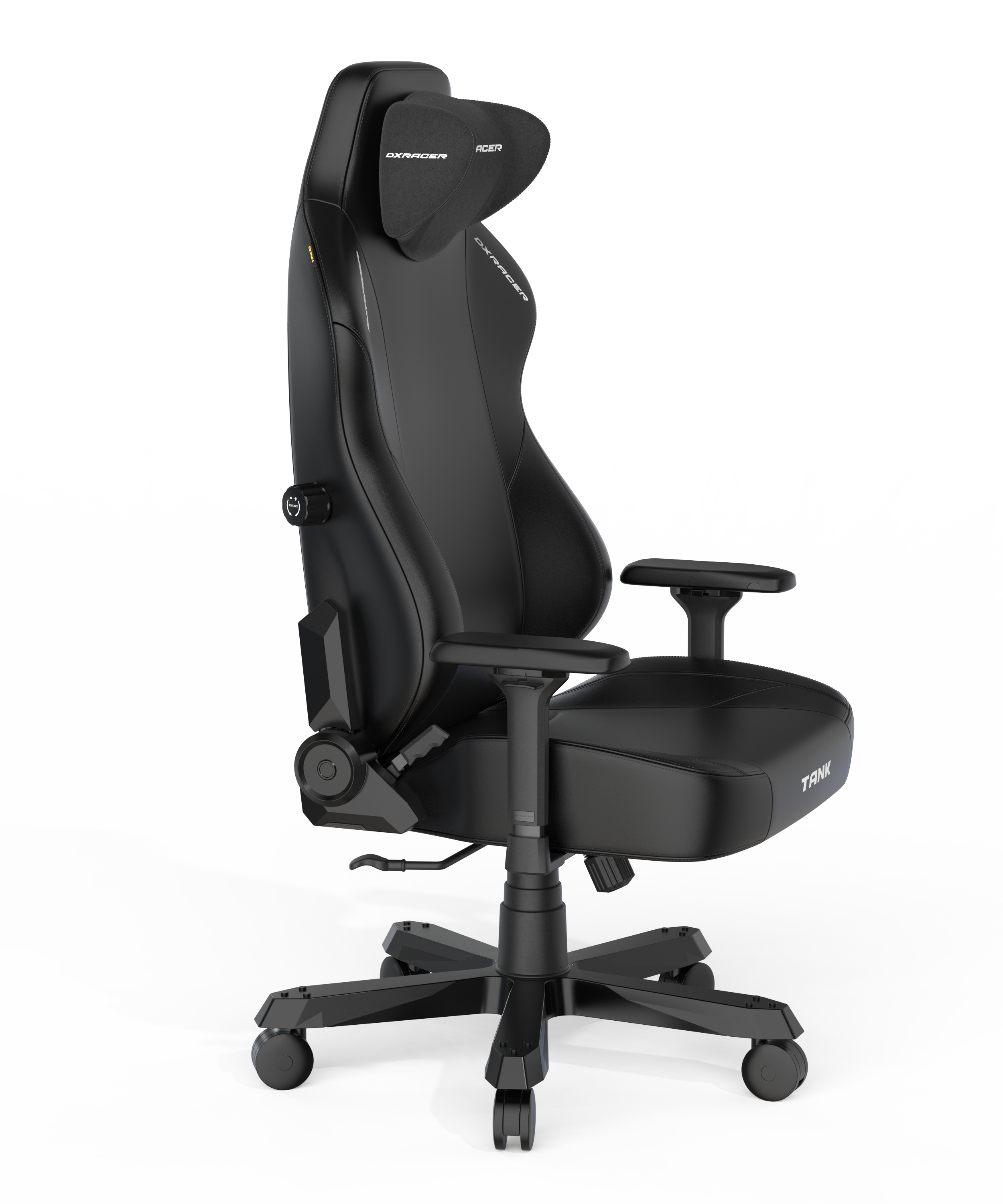 DXRacer XXL Büro- & Gaming Stuhl, TANK Serie-TK, 180 kg, Schwarz, Kunstleder