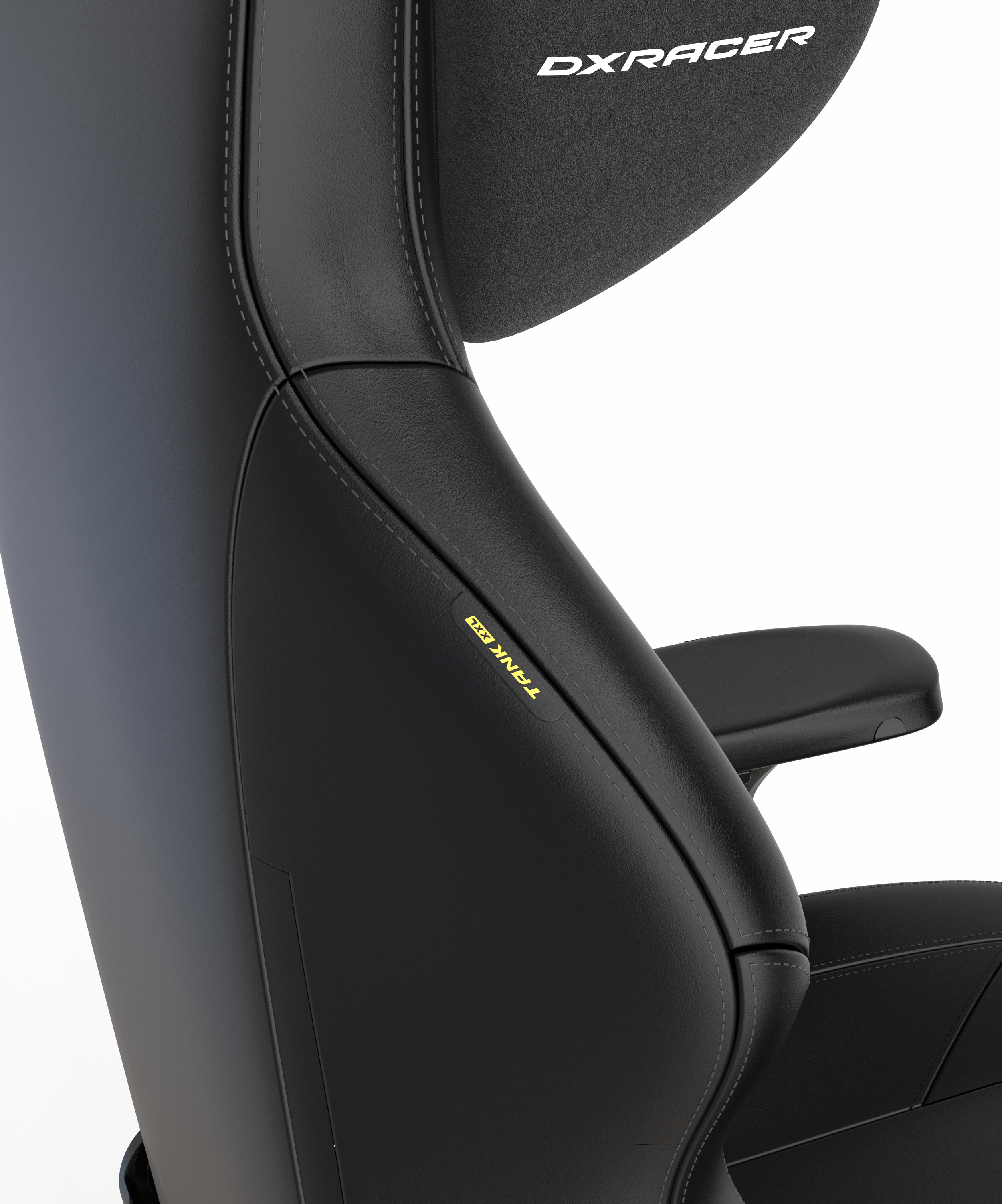 DXRacer XXL Büro- & Gaming Stuhl, TANK Serie-TK, 180 kg, Schwarz, Kunstleder