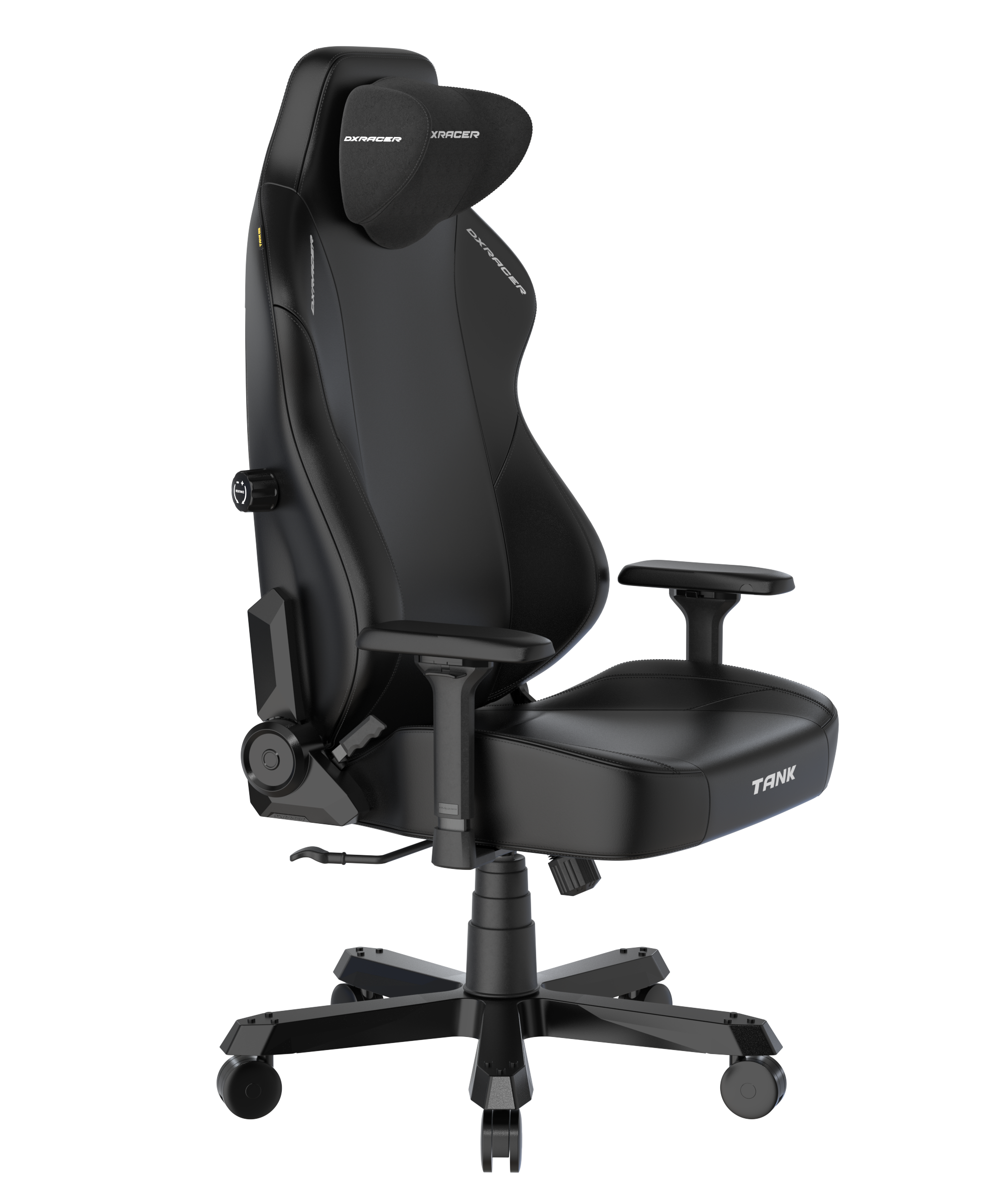 DXRacer XXL Büro- & Gaming Stuhl, TANK Serie-TK, 180 kg, Schwarz, Kunstleder
