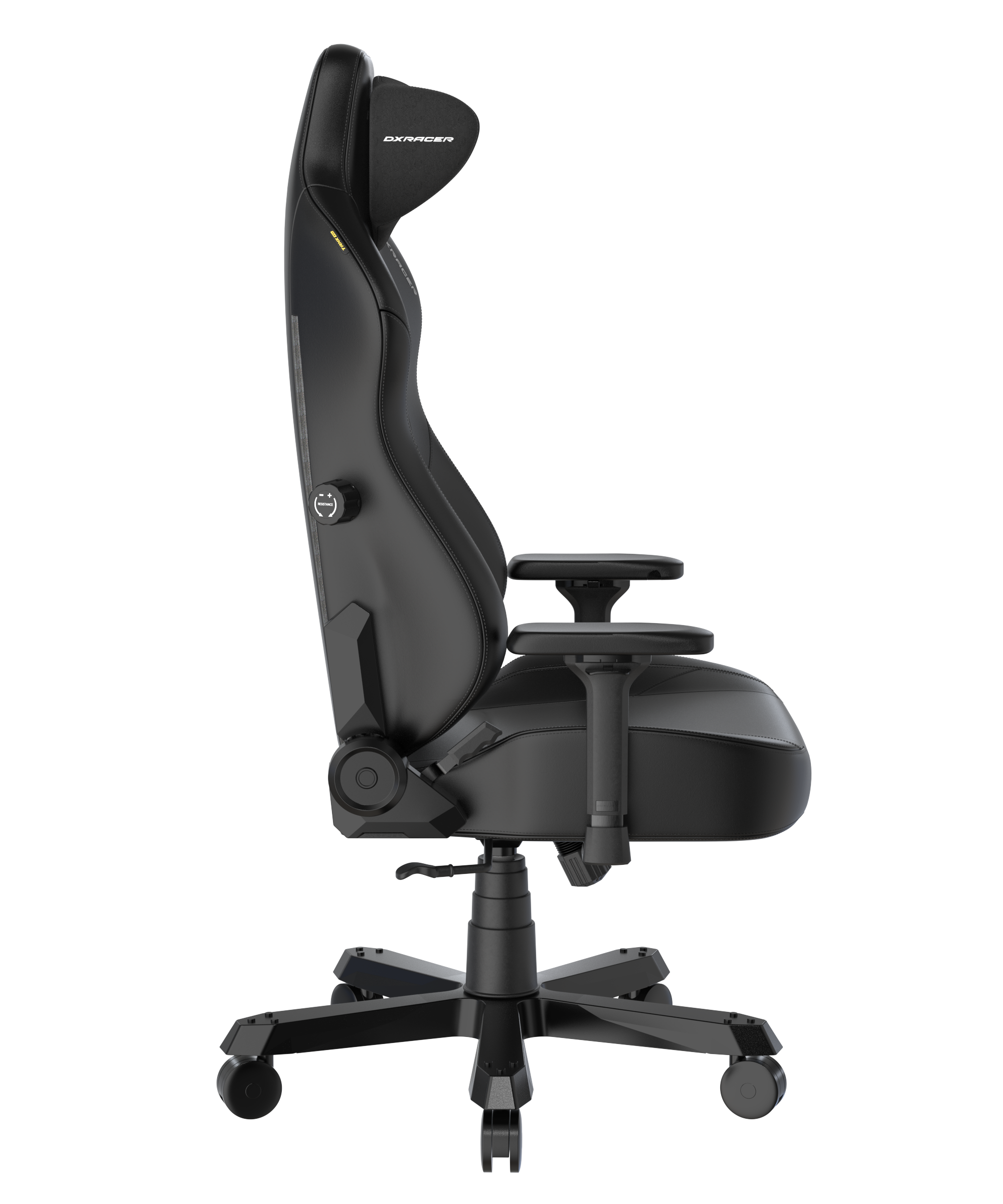 DXRacer XXL Büro- & Gaming Stuhl, TANK Serie-TK, 180 kg, Schwarz, Kunstleder