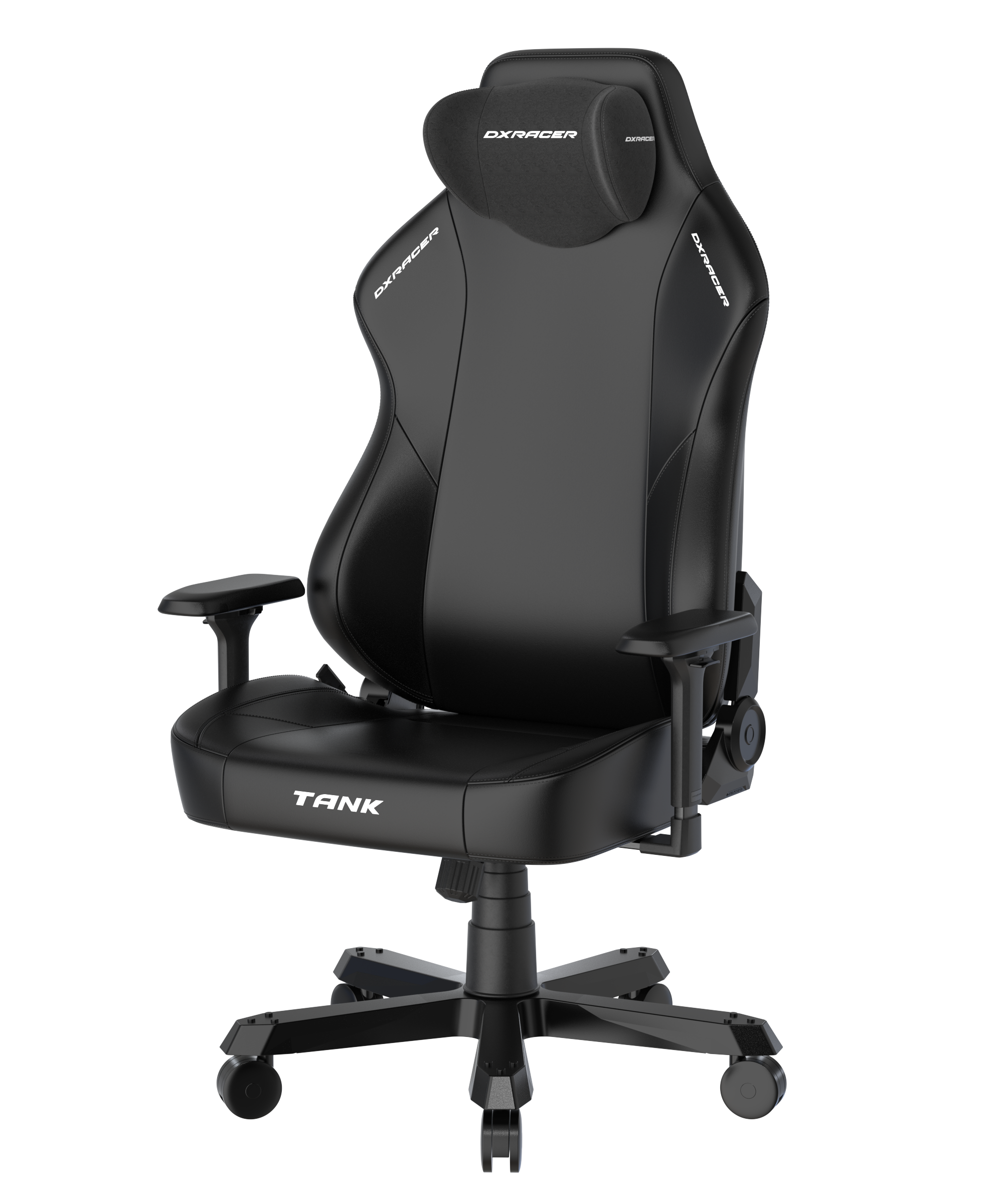 DXRacer XXL Büro- & Gaming Stuhl, TANK Serie-TK, 180 kg, Schwarz, Kunstleder
