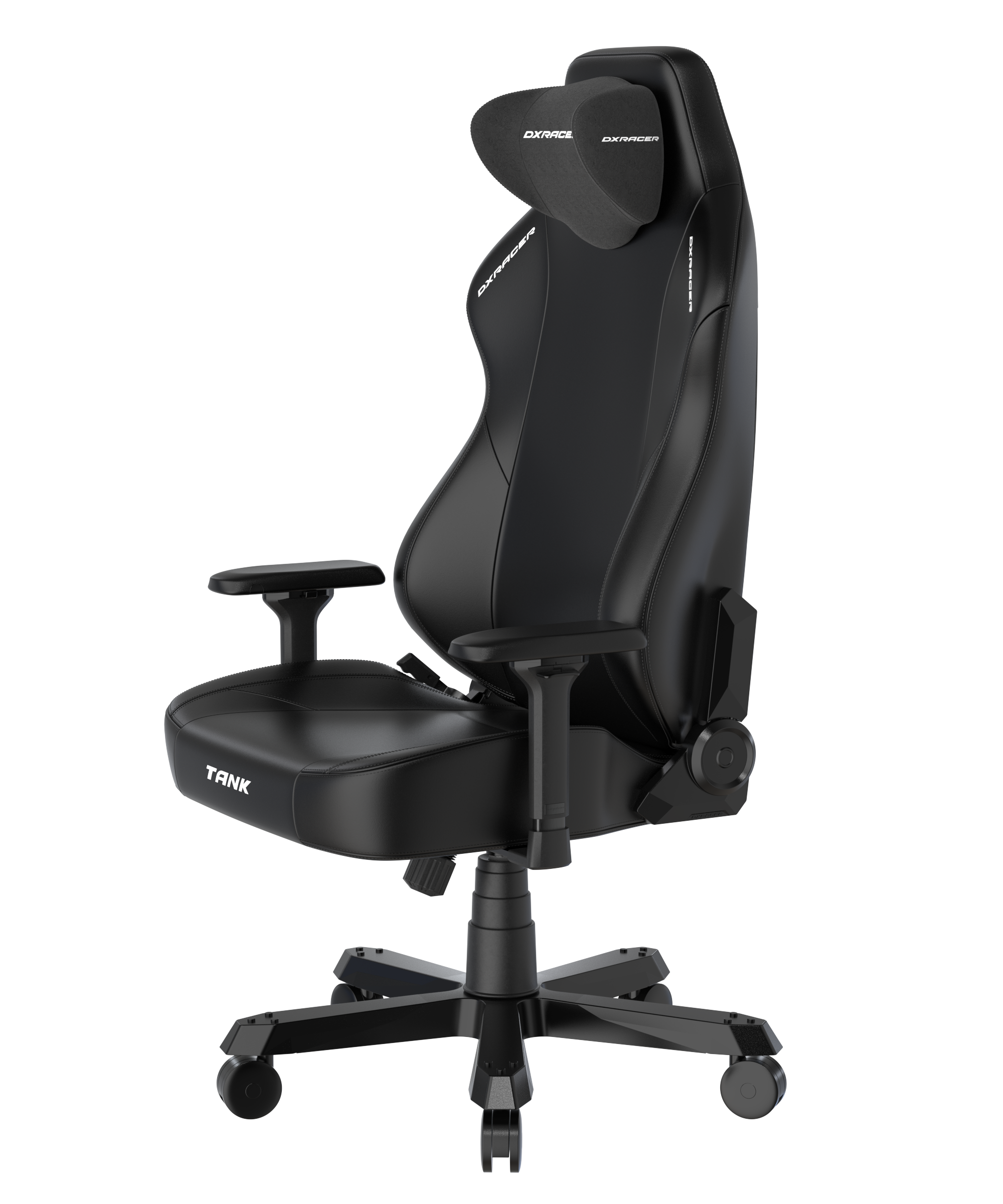 DXRacer XXL Büro- & Gaming Stuhl, TANK Serie-TK, 180 kg, Schwarz, Kunstleder