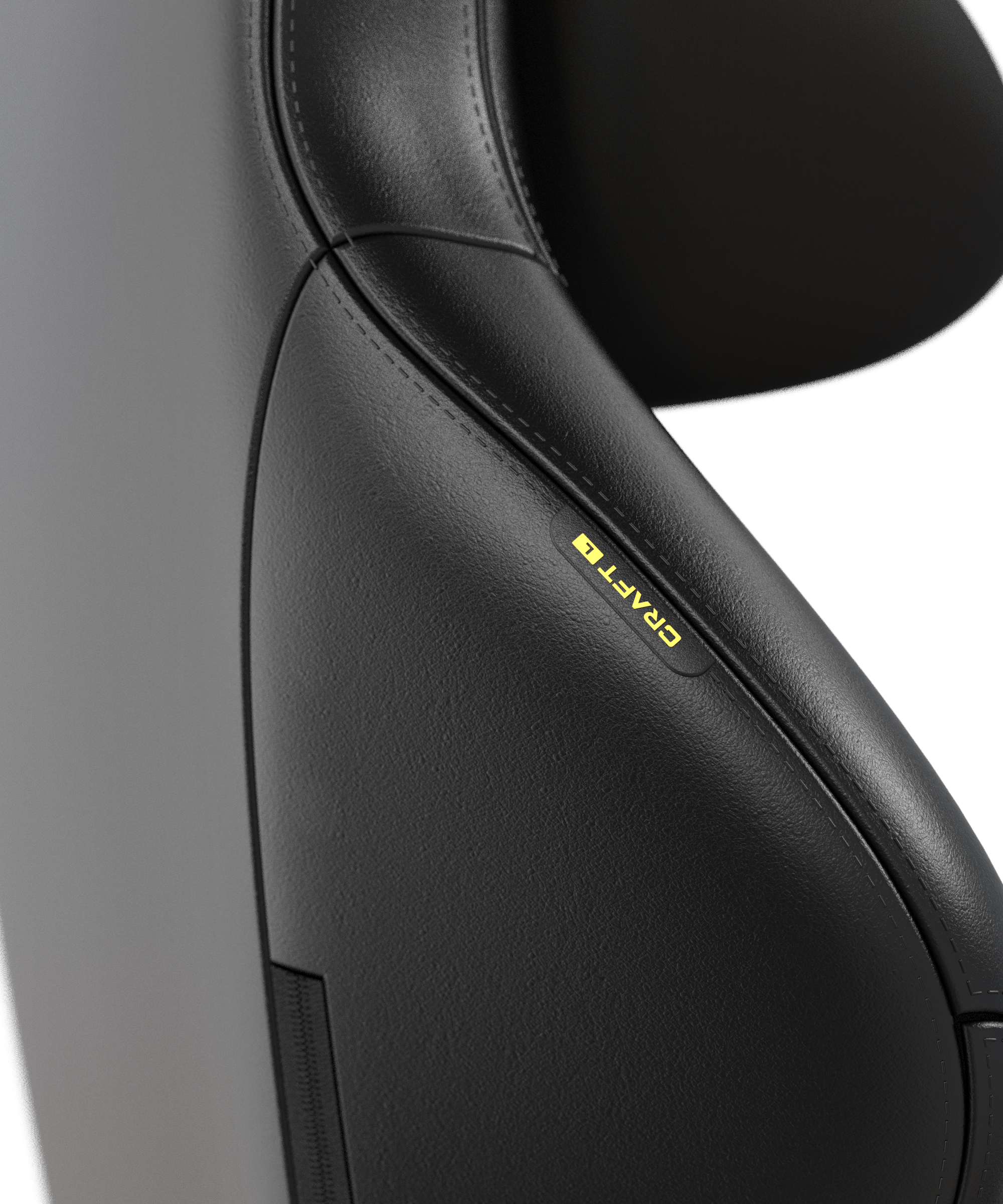 DXRacer Büro- & Gaming Stuhl, Craft Serie XL, Kunstleder, Schwarz