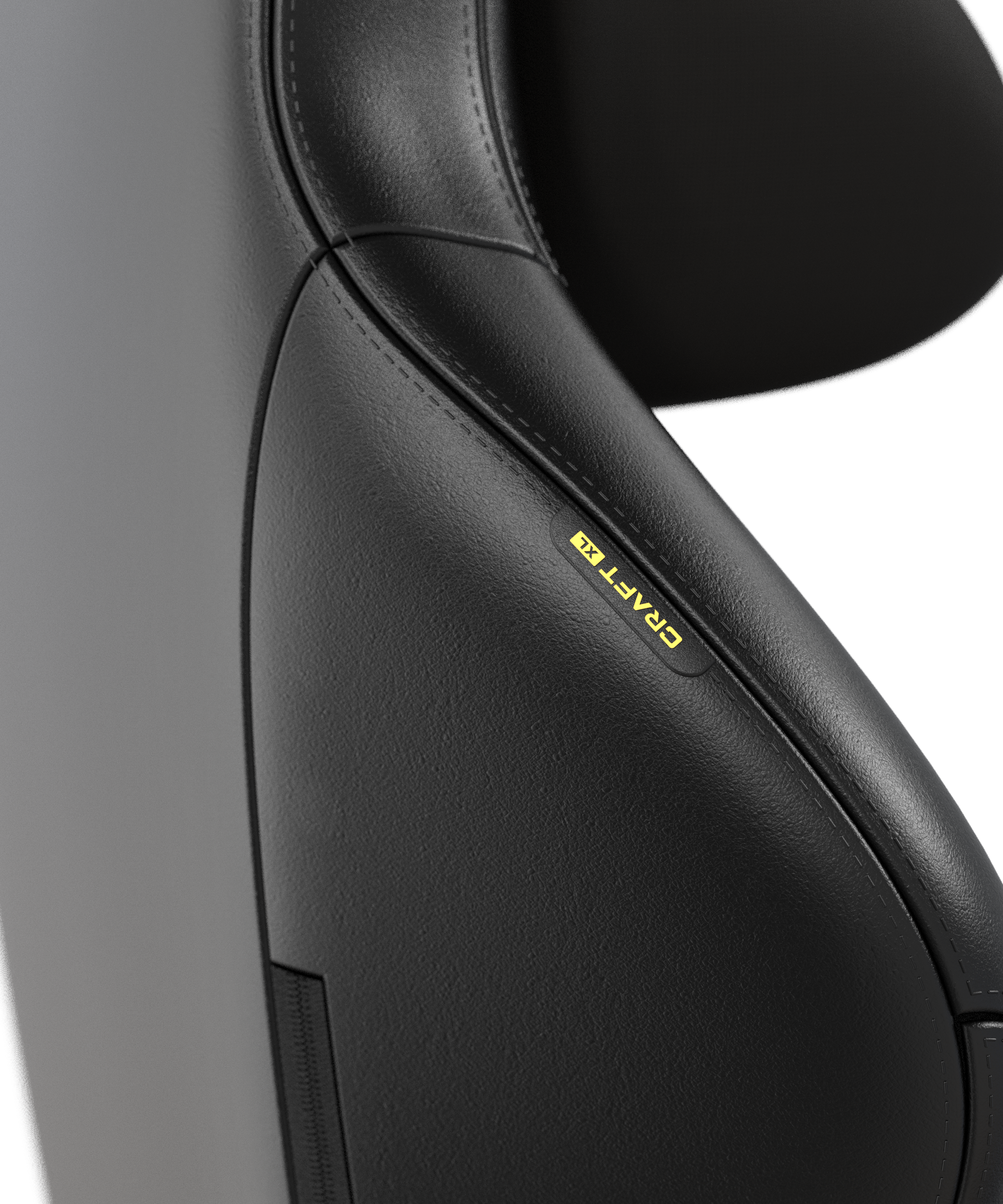 DXRacer Büro- & Gaming Stuhl, Craft Serie XL, Kunstleder, Schwarz