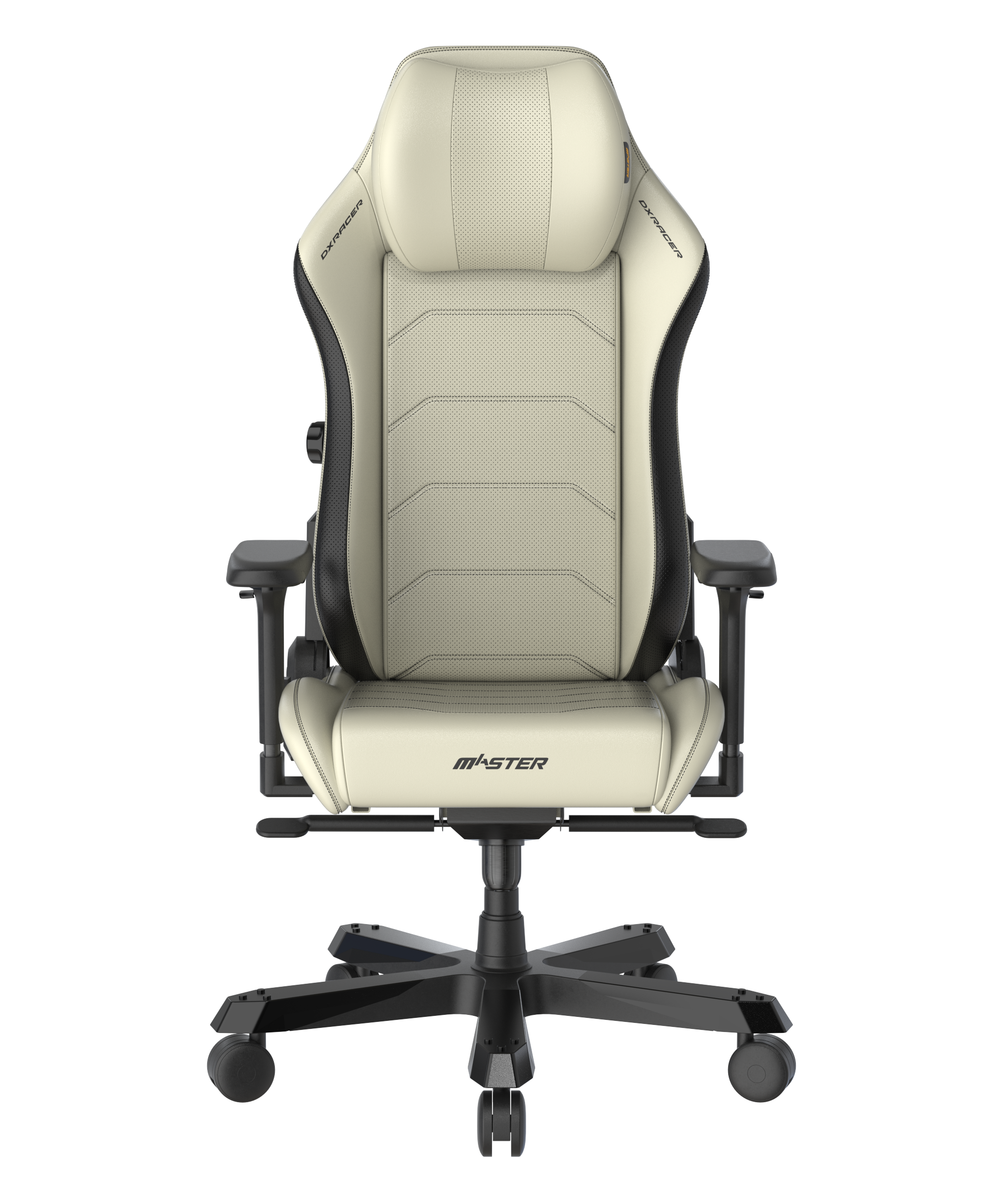DXRacer Büro- & Gaming Stuhl, Master Serie, schwarz-weiß (Ecru), Kunstleder