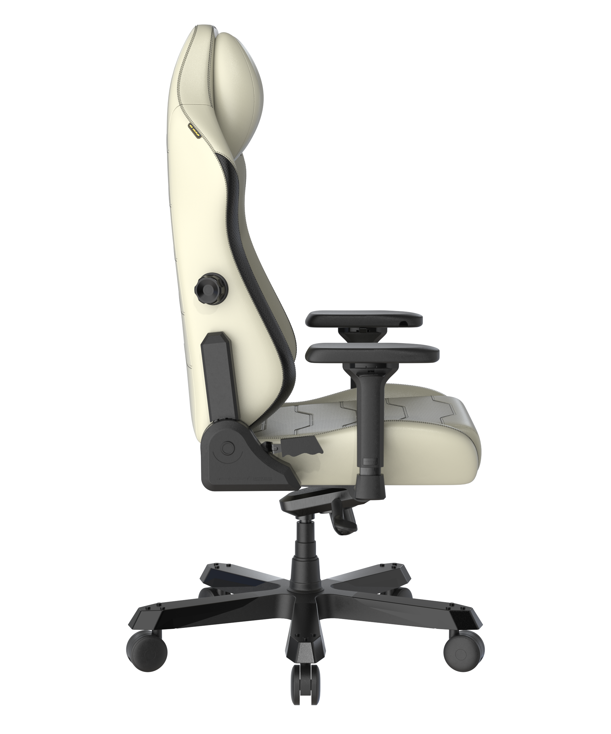 DXRacer Büro- & Gaming Stuhl, Master Serie, schwarz-weiß (Ecru), Kunstleder