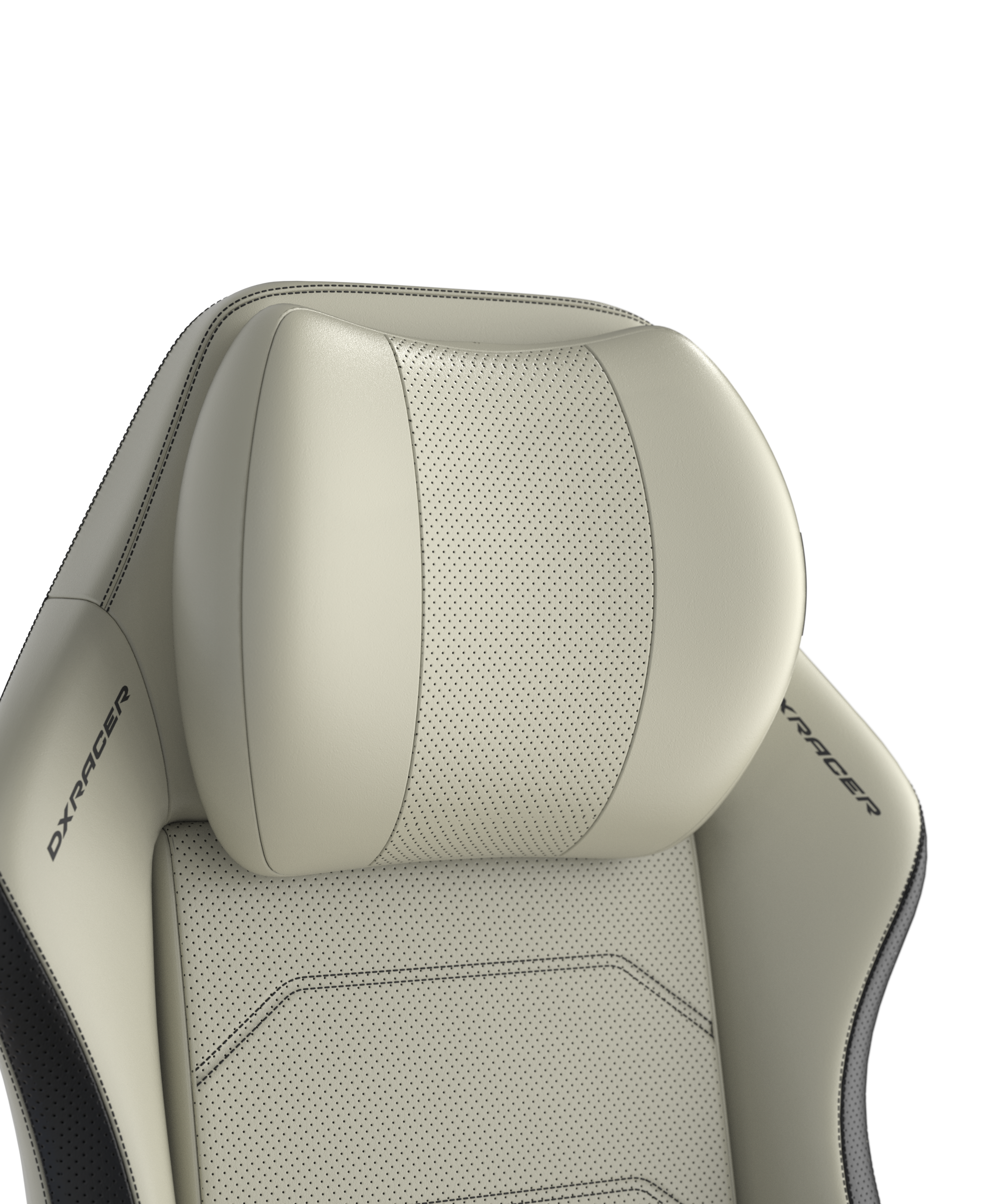 DXRacer Büro- & Gaming Stuhl, Master Serie, schwarz-weiß (Ecru), Kunstleder