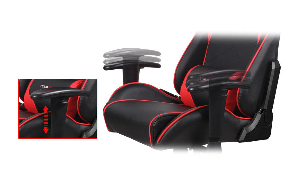 DXRacer Büro- & Gaming Stuhl, FORMULA Serie, schwarz-rot, Kunstleder / B-Ware UVP 289€