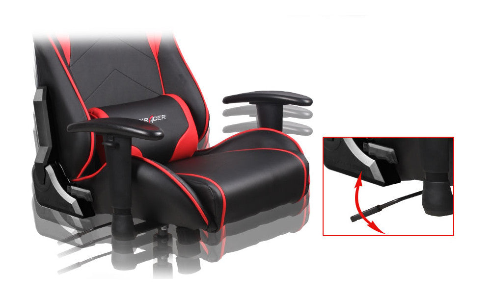 DXRacer Büro- & Gaming Stuhl, FORMULA Serie, schwarz-rot, Kunstleder / B-Ware UVP 289€