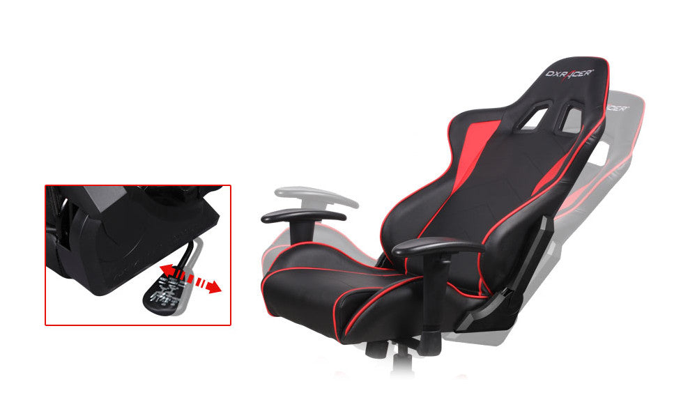 DXRacer Büro- & Gaming Stuhl, FORMULA Serie, schwarz-rot, Kunstleder / B-Ware UVP 289€