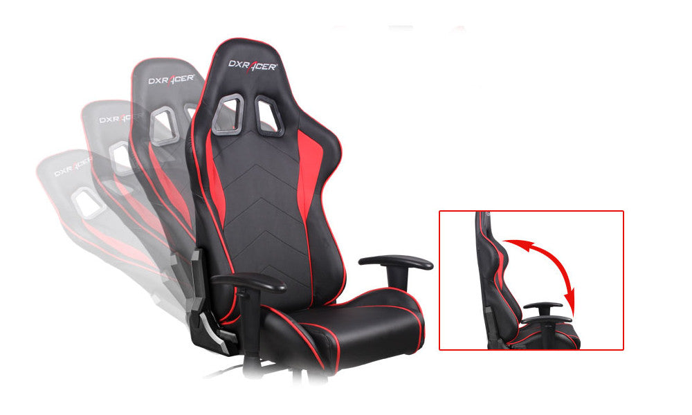DXRacer Büro- & Gaming Stuhl, FORMULA Serie, schwarz-rot, Kunstleder / B-Ware UVP 289€