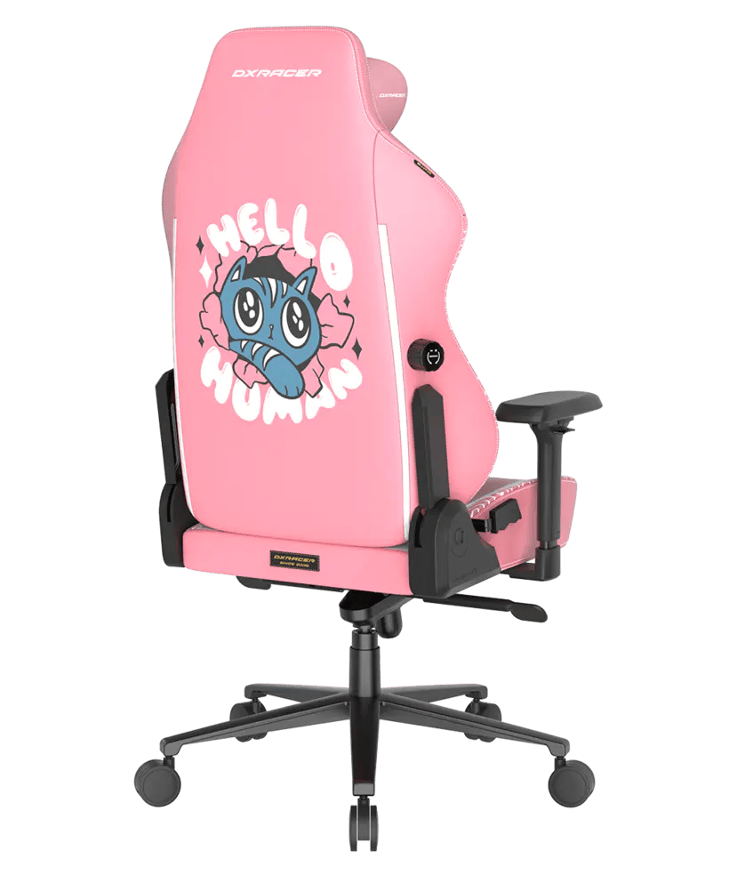 DXRacer Büro- & Gaming Stuhl, Craft Serie, Kunstleder, Human Cat, pink