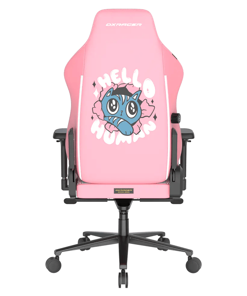 DXRacer Büro- & Gaming Stuhl, Craft Serie, Kunstleder, Human Cat, pink