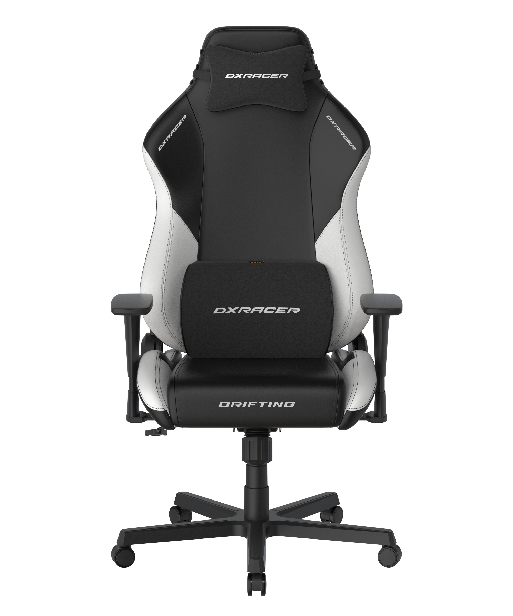 DXRacer Büro- & Gaming Stuhl, Drifting Serie XL, Kunstleder, Schwarz-weiß, B-Ware