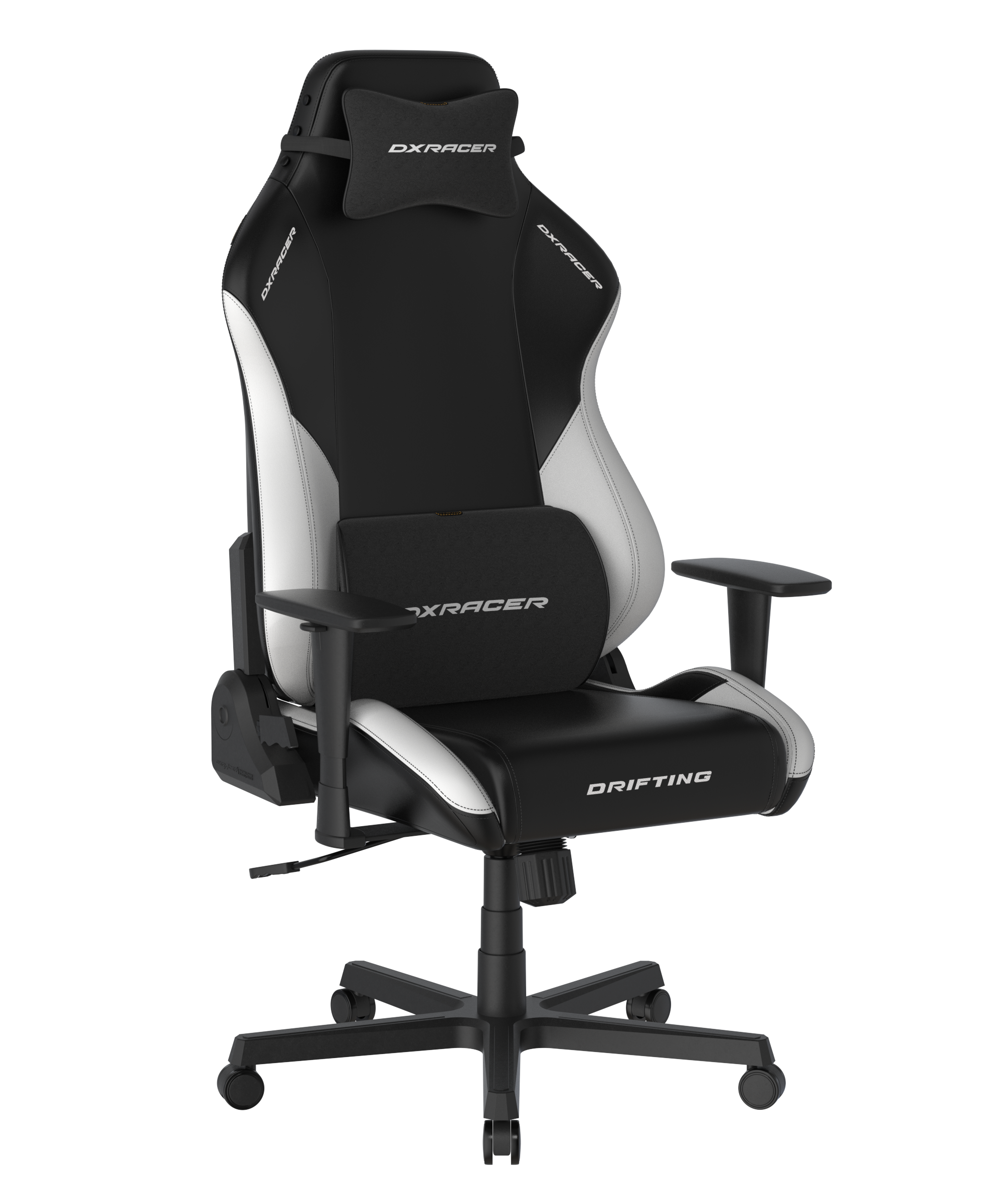 DXRacer Büro- & Gaming Stuhl, Drifting Serie XL, Kunstleder, Schwarz-weiß, B-Ware