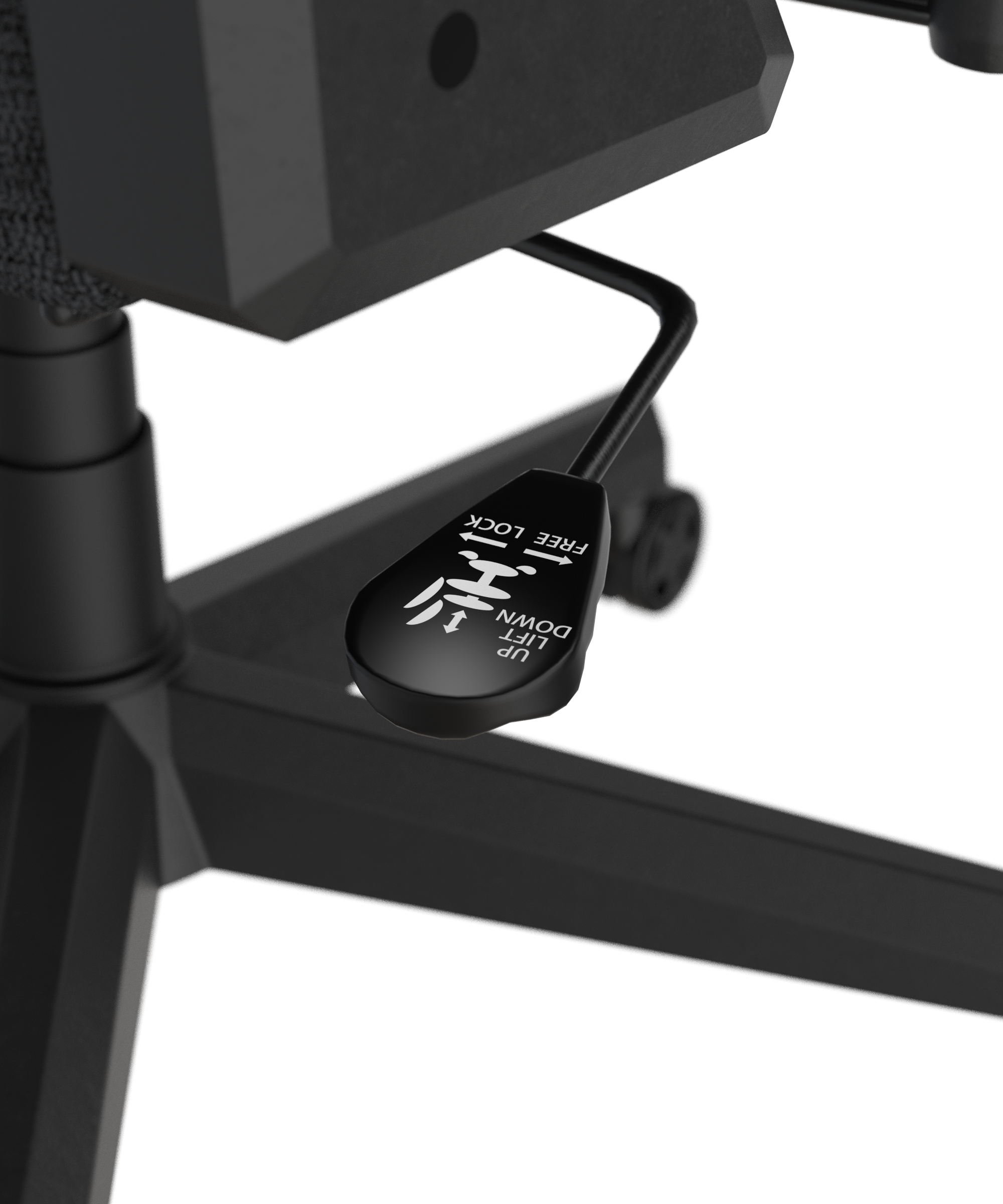 DXRacer Büro- & Gaming Stuhl, PRINCE Serie, schwarz, Stoff