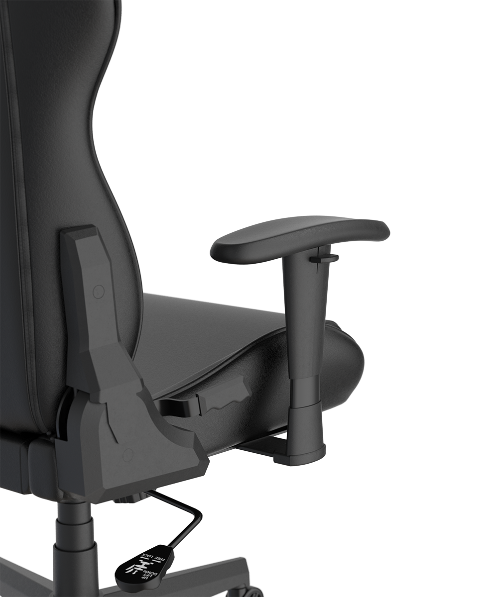 DXRacer Büro- & Gaming Stuhl, PRINCE Serie, Kunstleder, schwarz