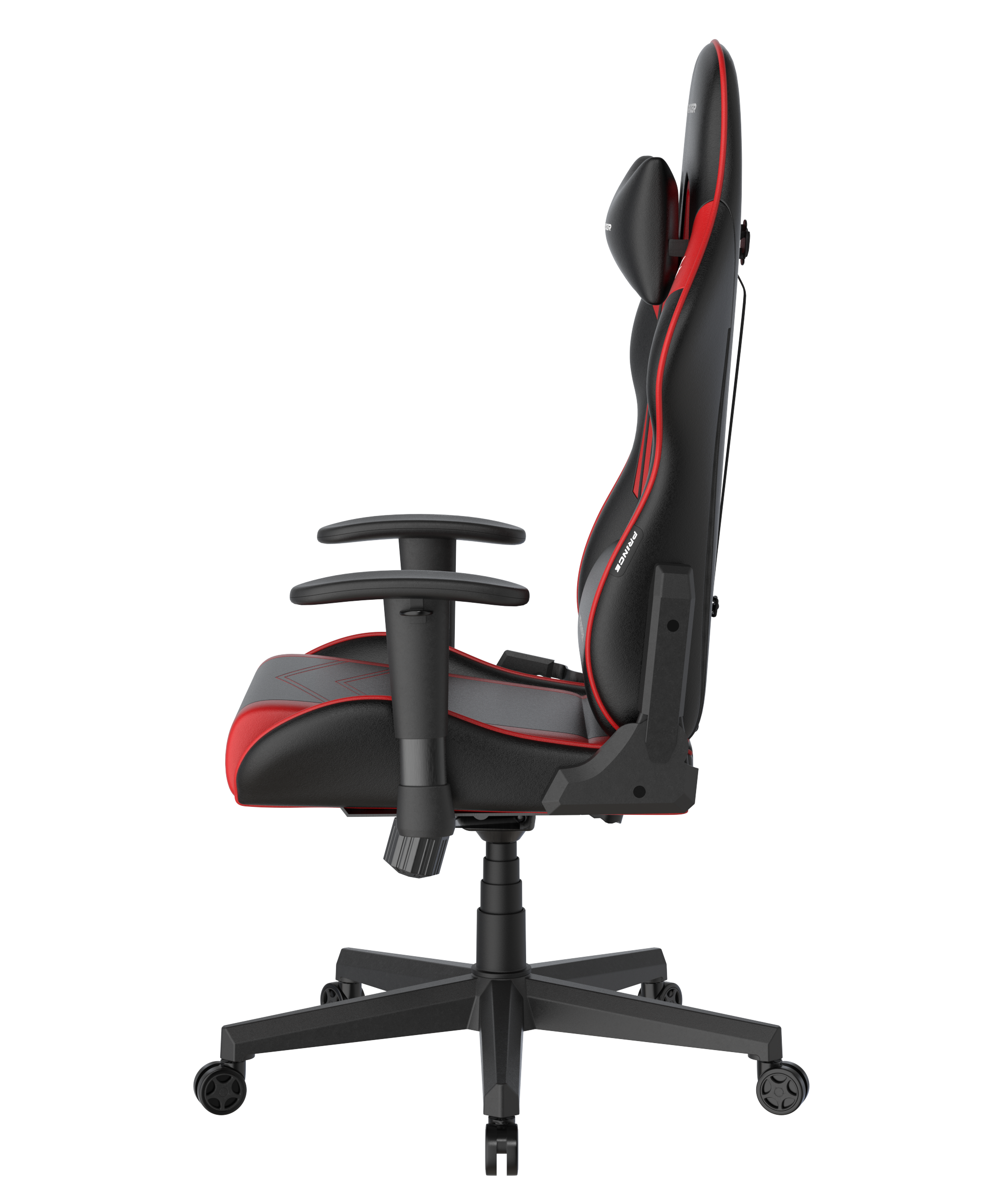 DXRacer Büro- & Gaming Stuhl, PRINCE Serie, schwarz-rot, Kunstleder