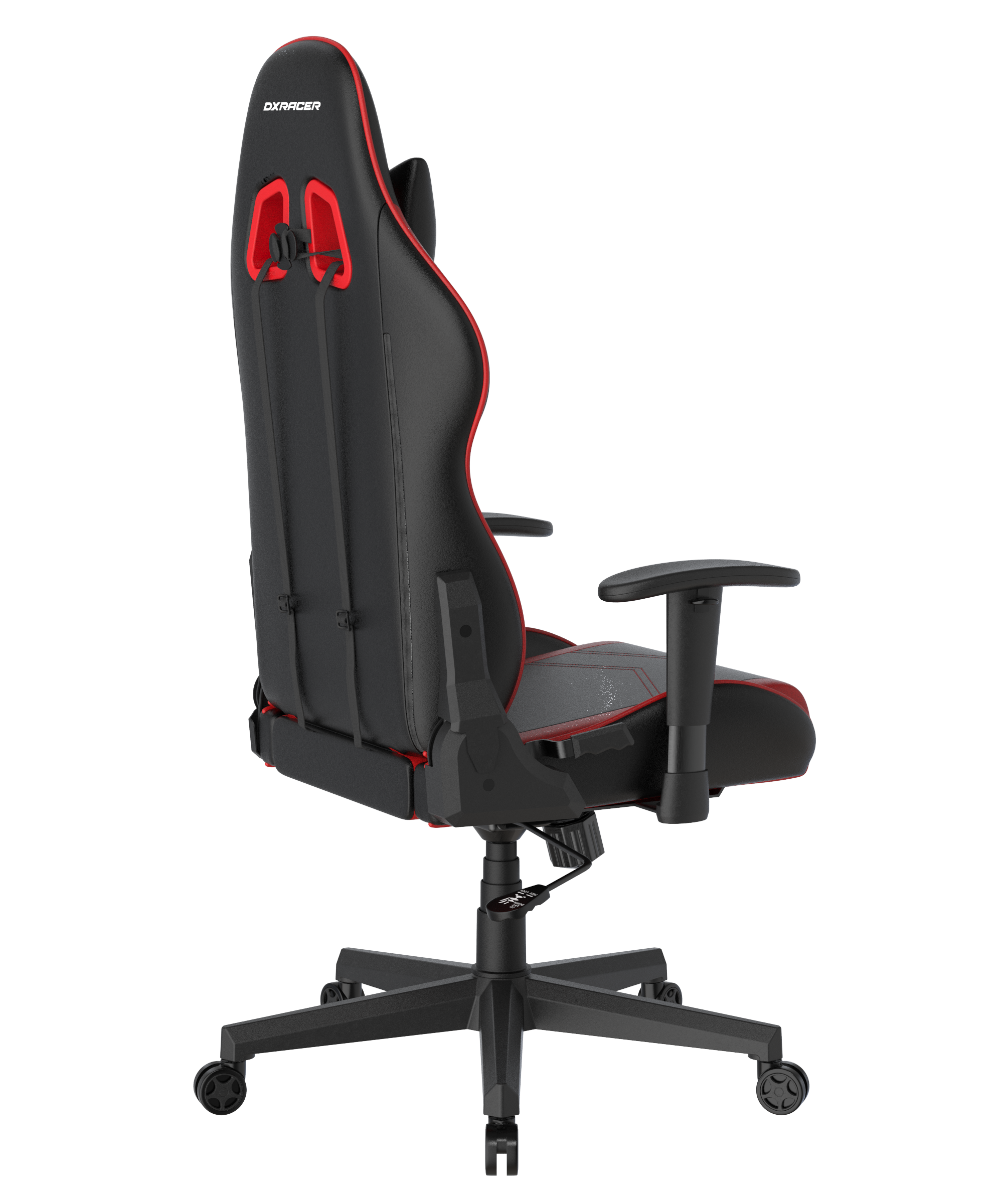 DXRacer Büro- & Gaming Stuhl, PRINCE Serie, schwarz-rot, Kunstleder