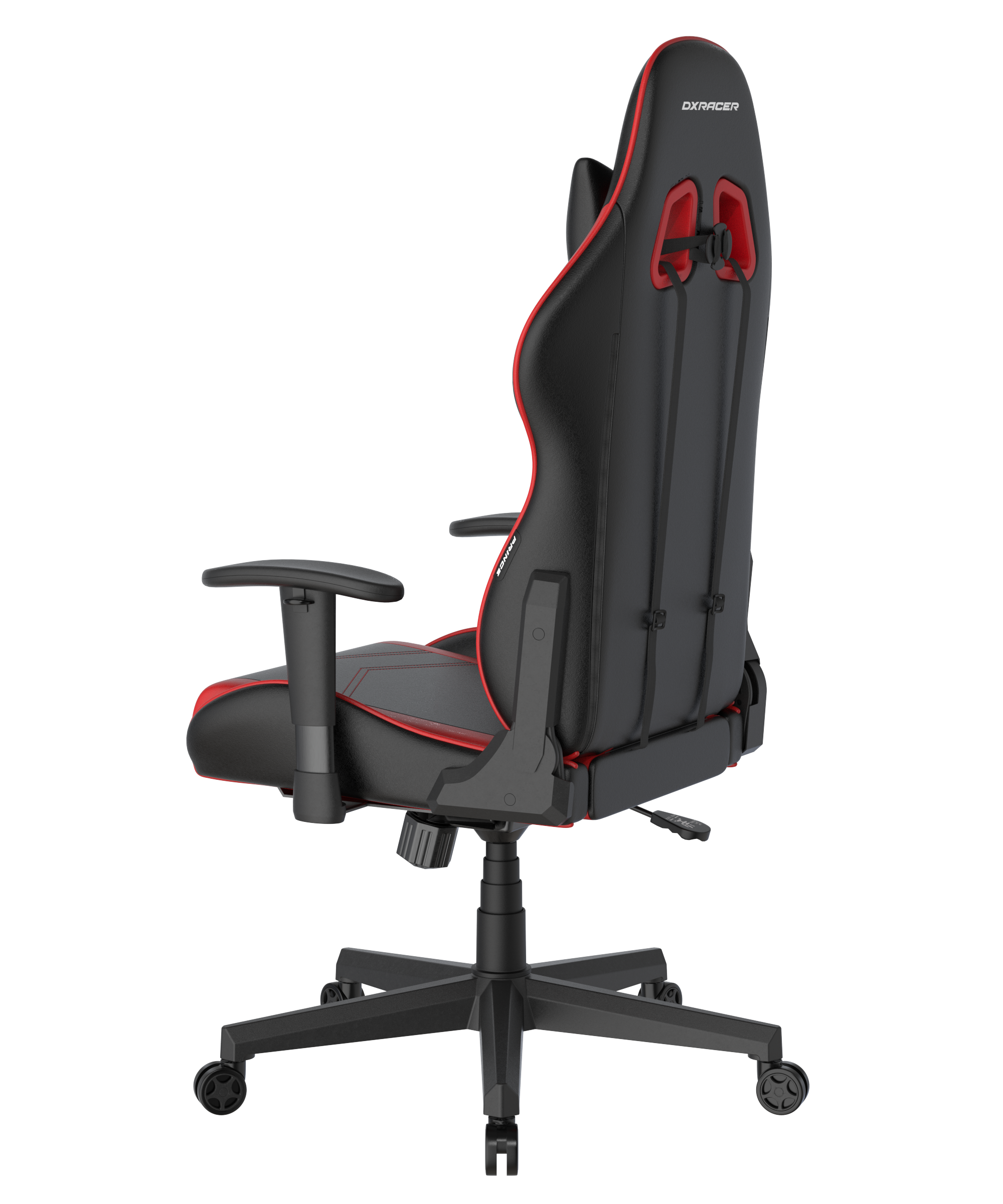 DXRacer Büro- & Gaming Stuhl, PRINCE Serie, schwarz-rot, Kunstleder