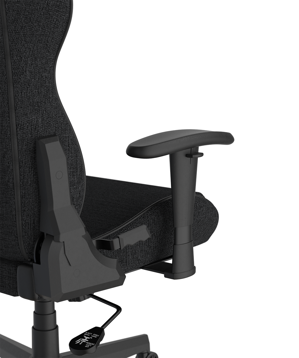 DXRacer Büro- & Gaming Stuhl, PRINCE Serie, wasserabweisender Stoff, schwarz