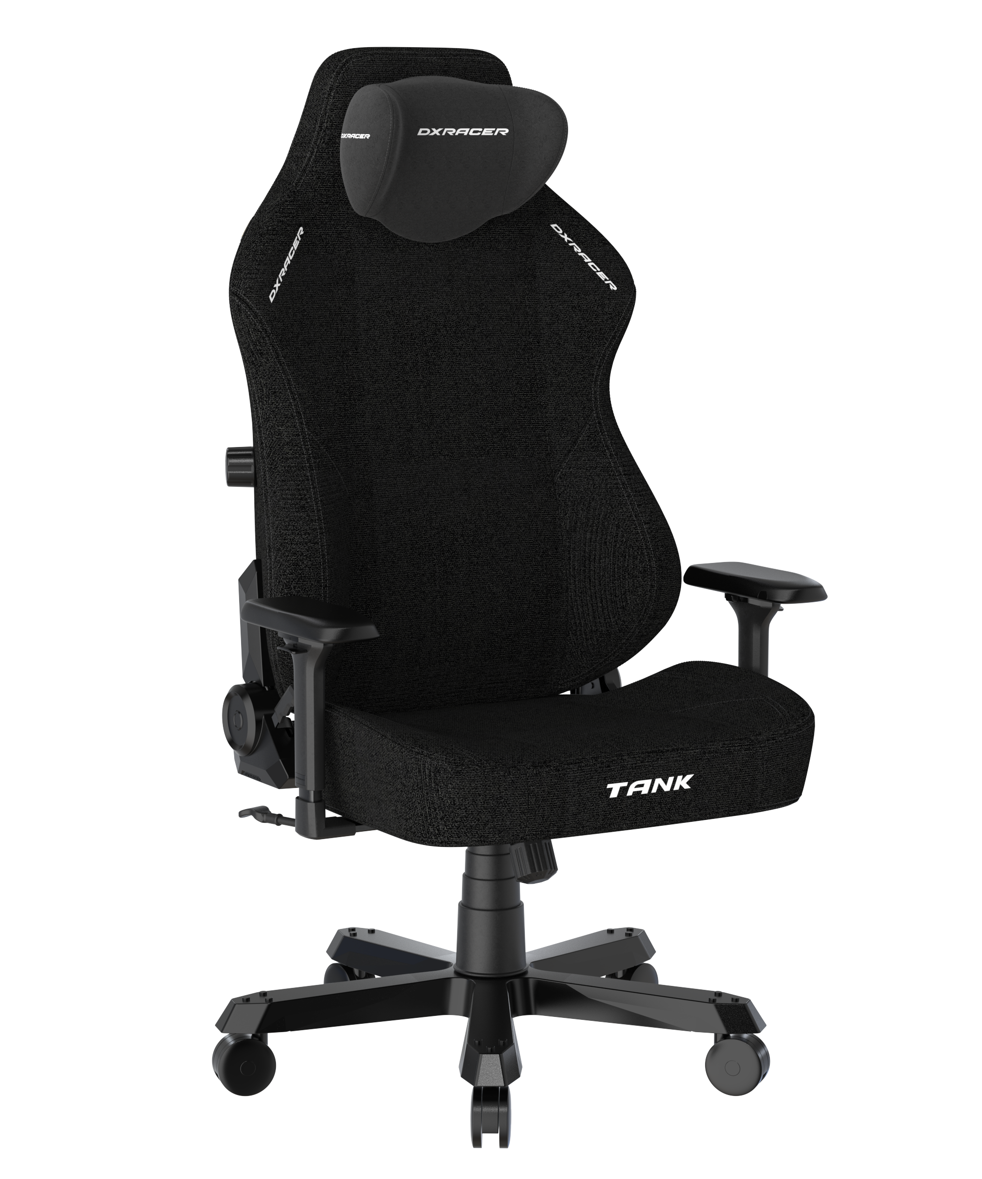 DXRacer XXL Büro- & Gaming Stuhl, TANK Serie-TK, 180 kg, Schwarz, Stoff / B-Ware