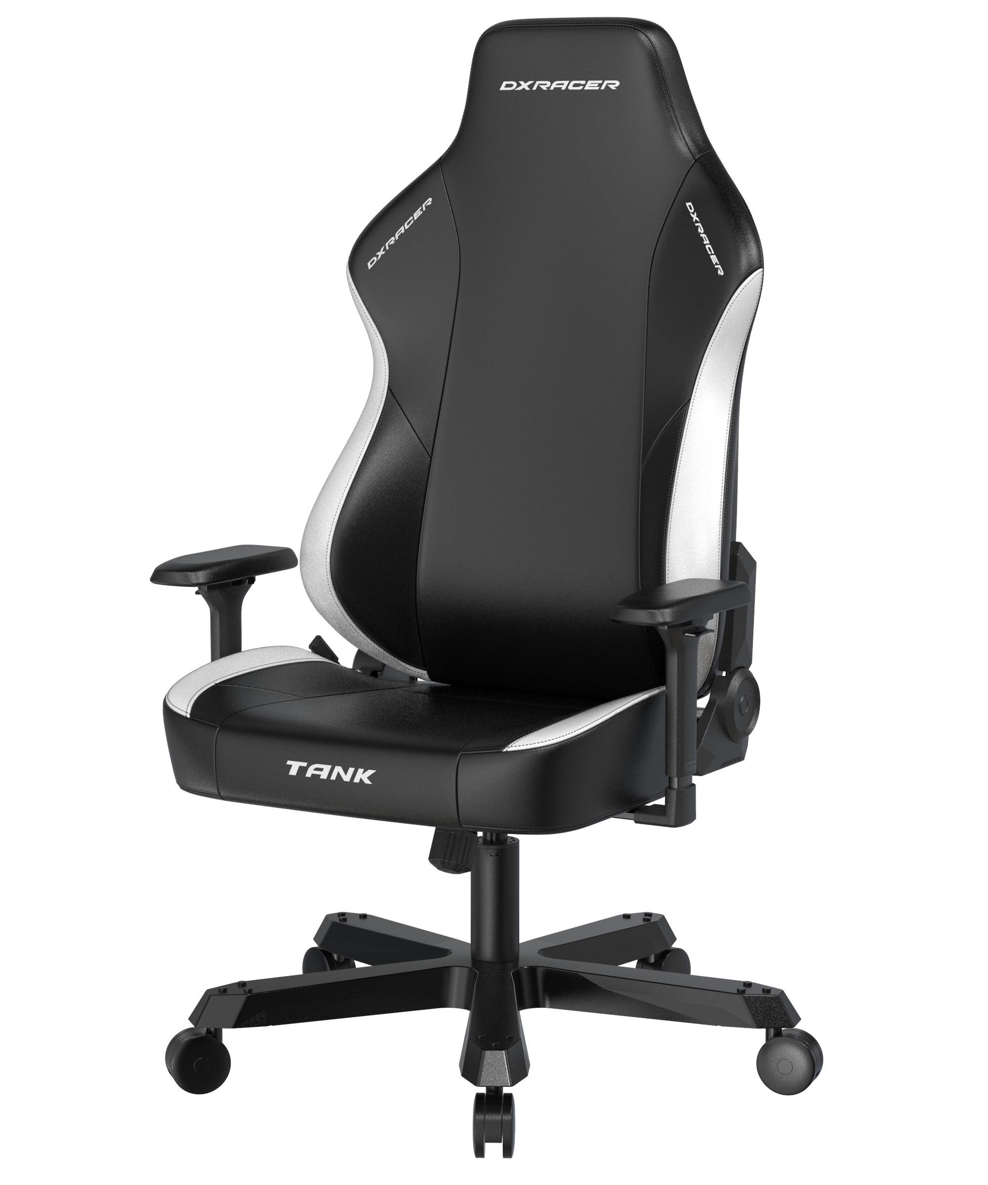 DXRacer XXL Büro- & Gaming Stuhl, TANK Serie-TM, 180 kg, Schwarz-Weiß, Kunstleder / B-Ware