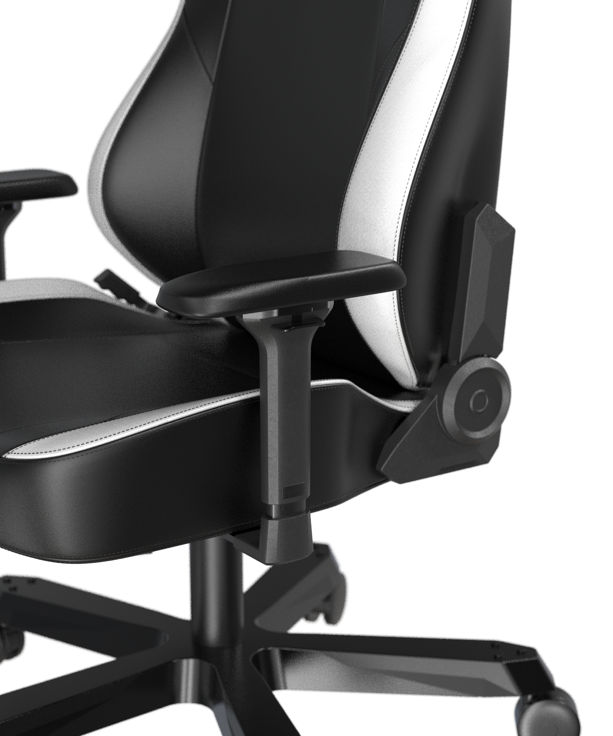 DXRacer XXL Büro- & Gaming Stuhl, TANK Serie-TM, 180 kg, Schwarz-Weiß, Kunstleder / B-Ware