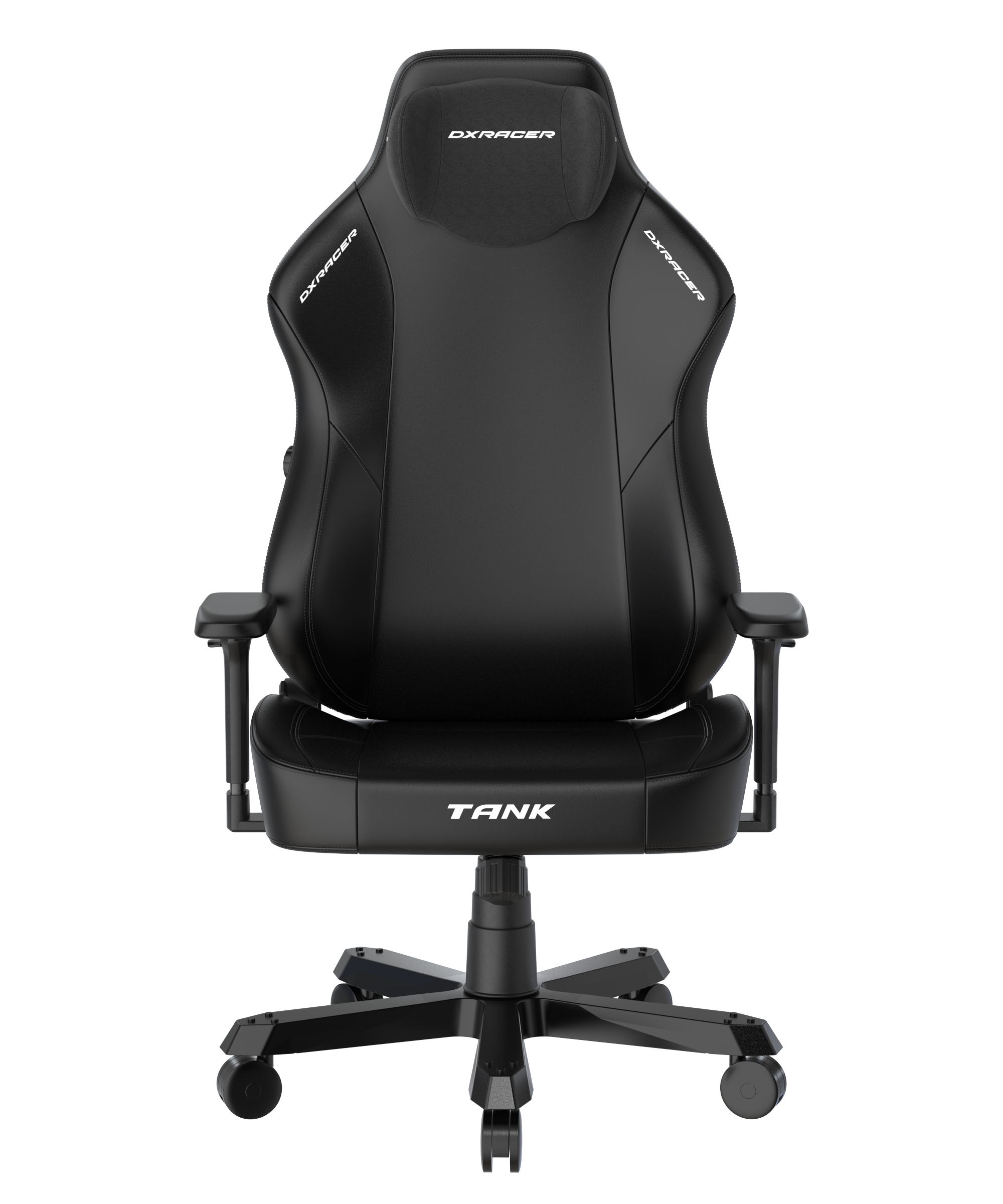 DXRacer XXL Büro- & Gaming Stuhl, TANK Serie-TK, 180 kg, Schwarz, Kunstleder