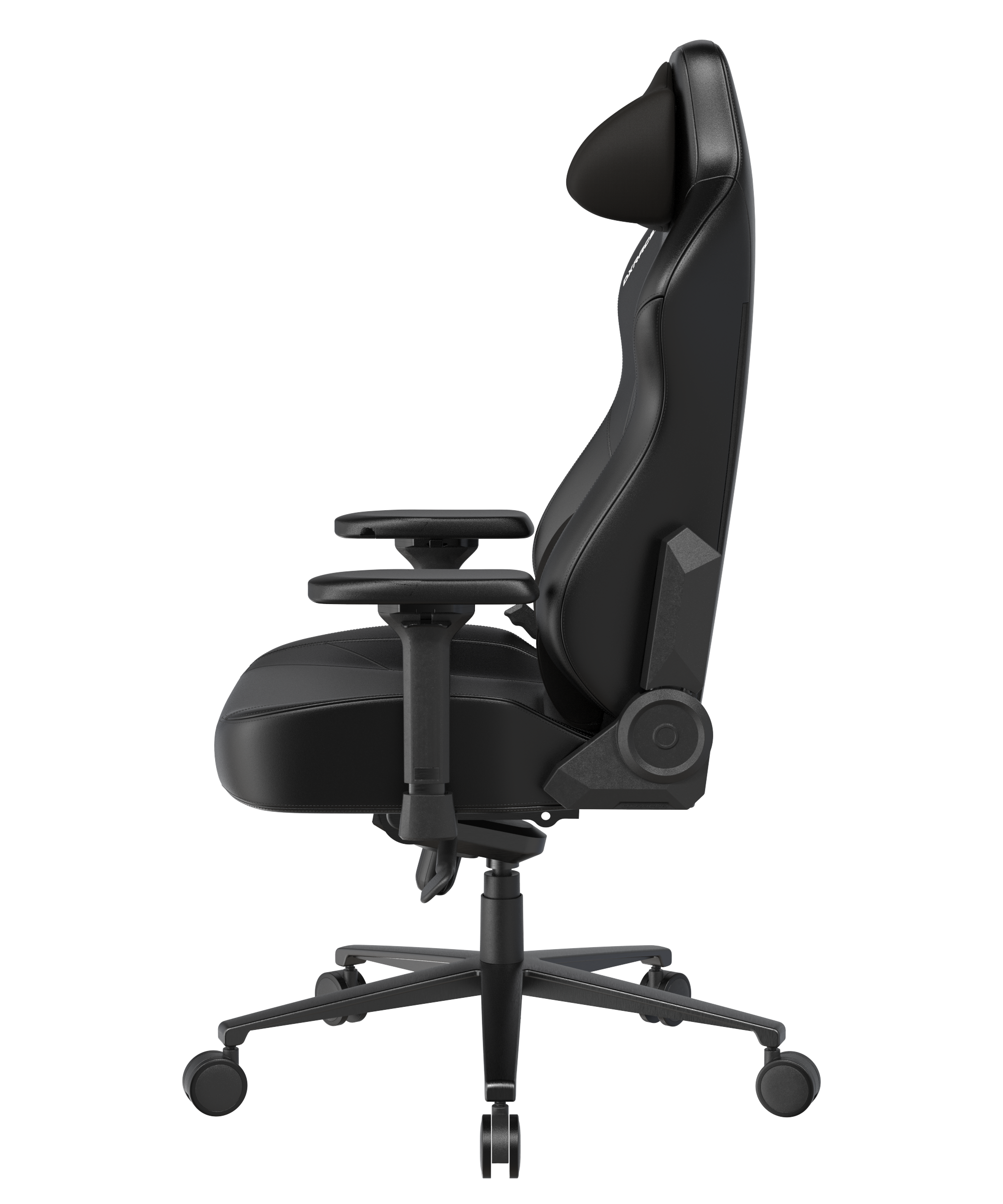 DXRacer Craft Serie L Gaming Stuhl ergonomisch, Bürostuhl Chefsessel, Kunstleder, höhenverstellbar, verstellbare Armlehnen, schwarz
